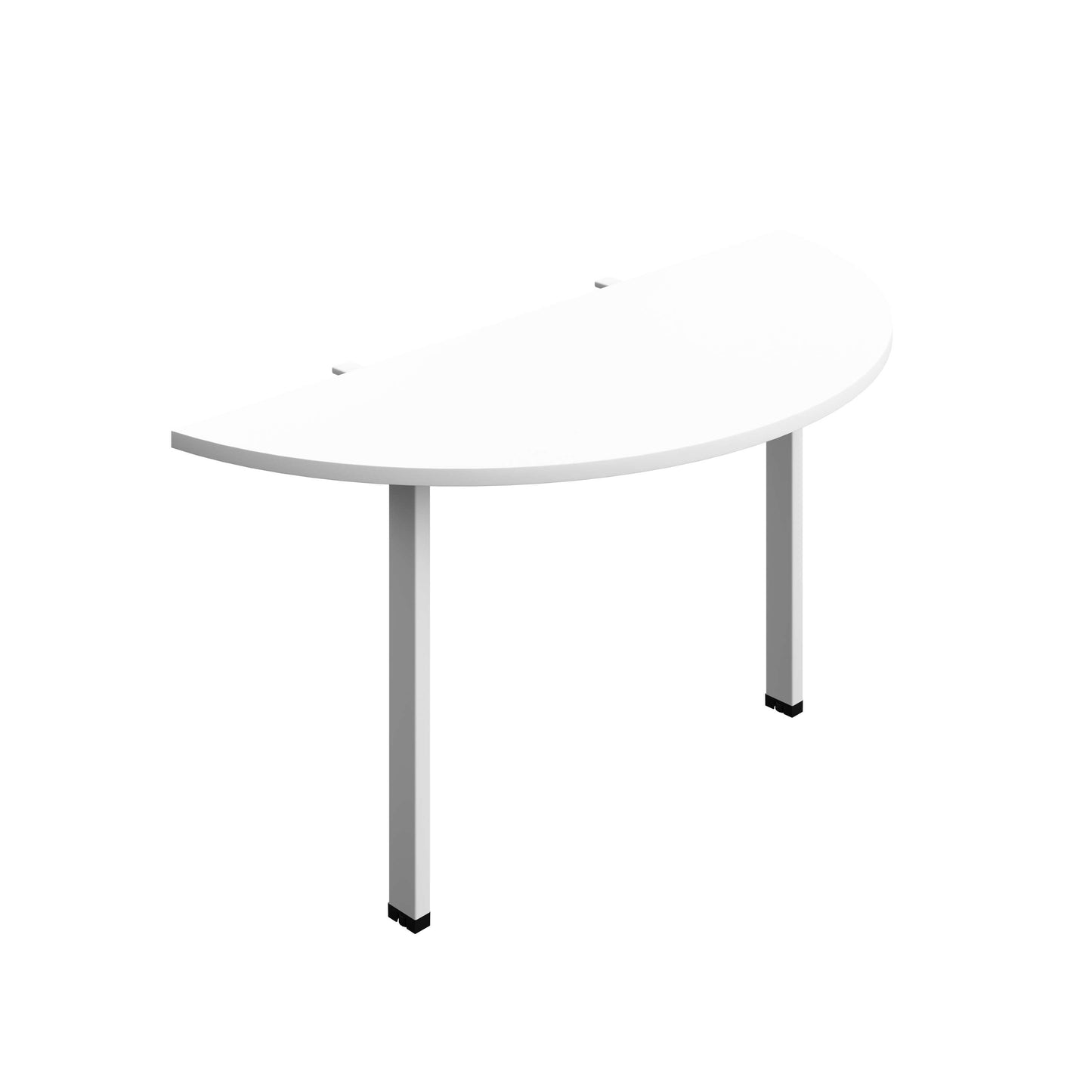 Synergy Screen Depth D-End Single Person Bench : Goal Post Leg : 1400 | 600 | White/White