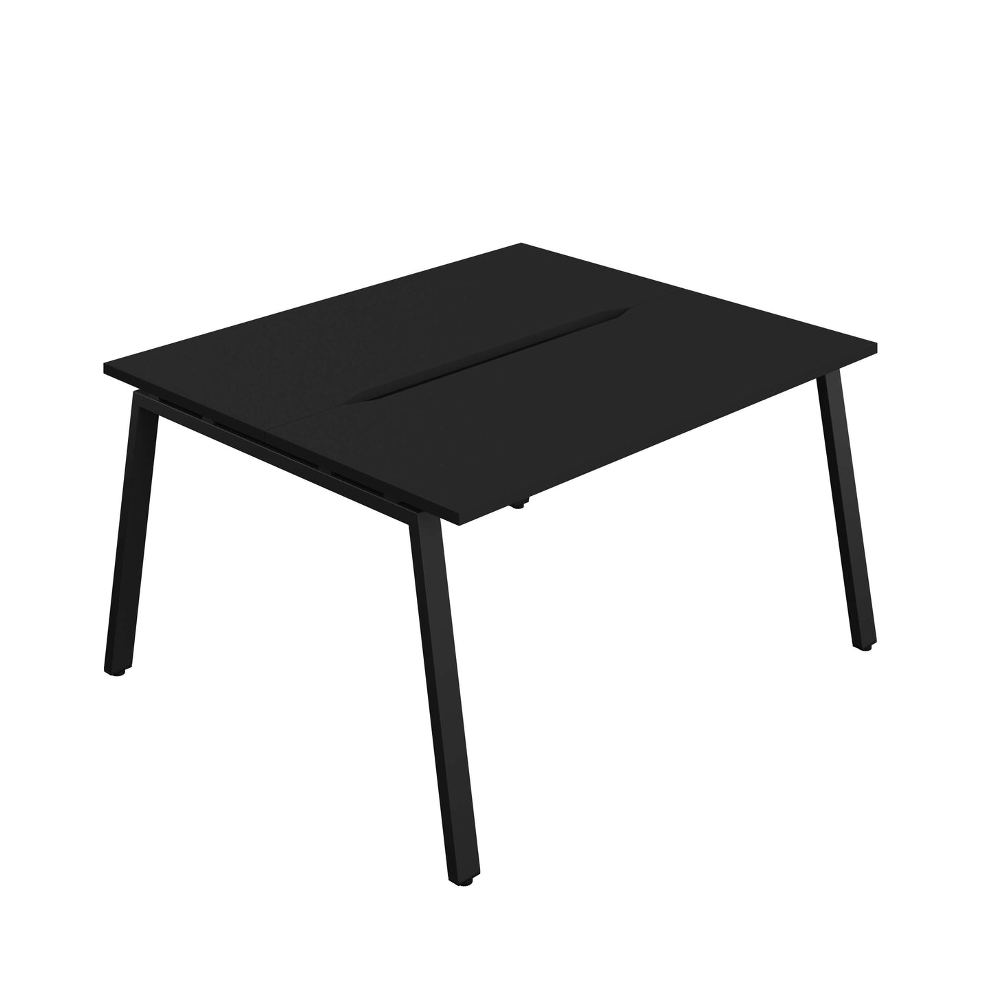 Synergy Bench with Cut Out: 2 Person (FSC) : A-Frame Leg : 1400 | 700 | Black/Black