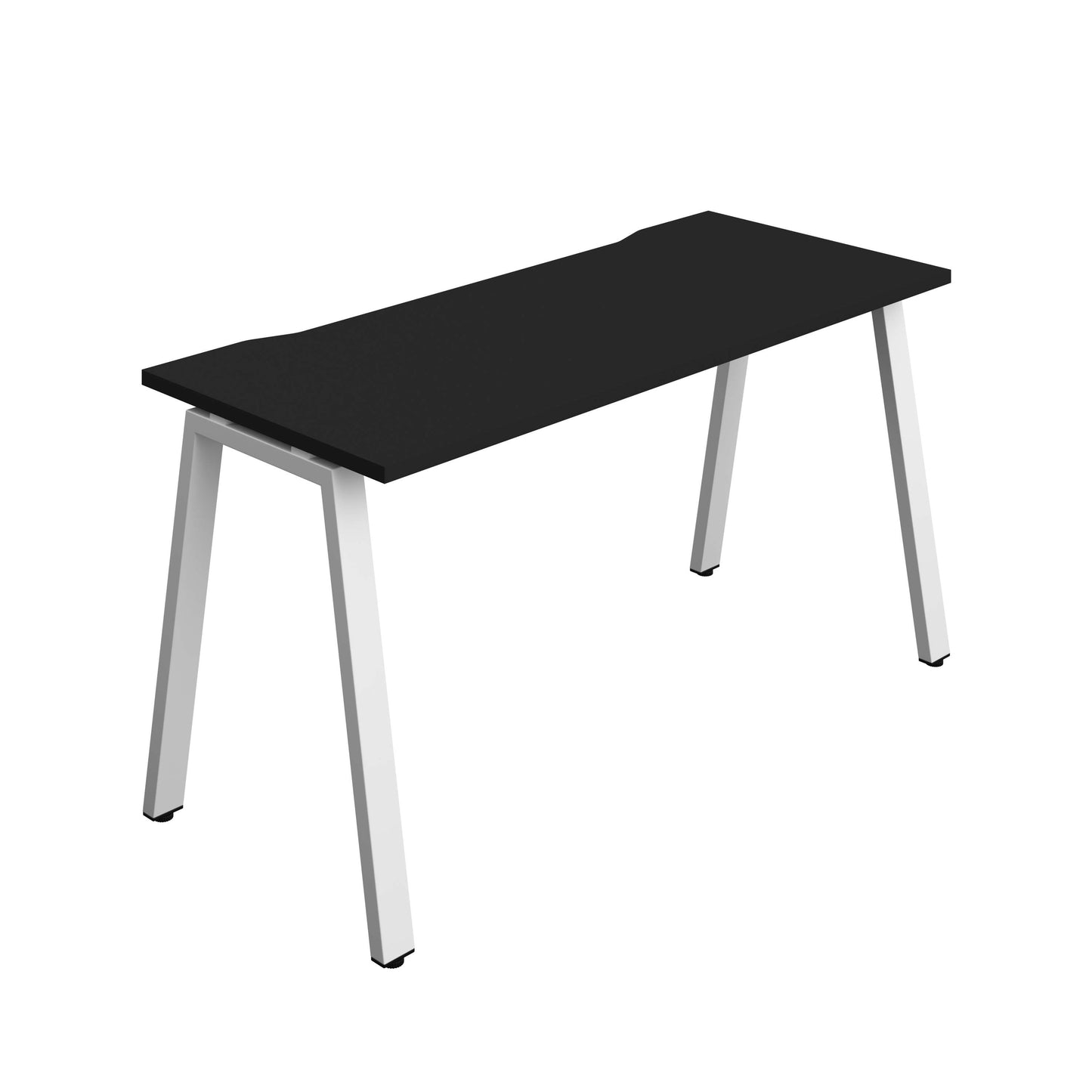 Synergy Bench with Cut Out: 1 Person (FSC) : A-Frame Leg : 1400 | 700 | Black/White