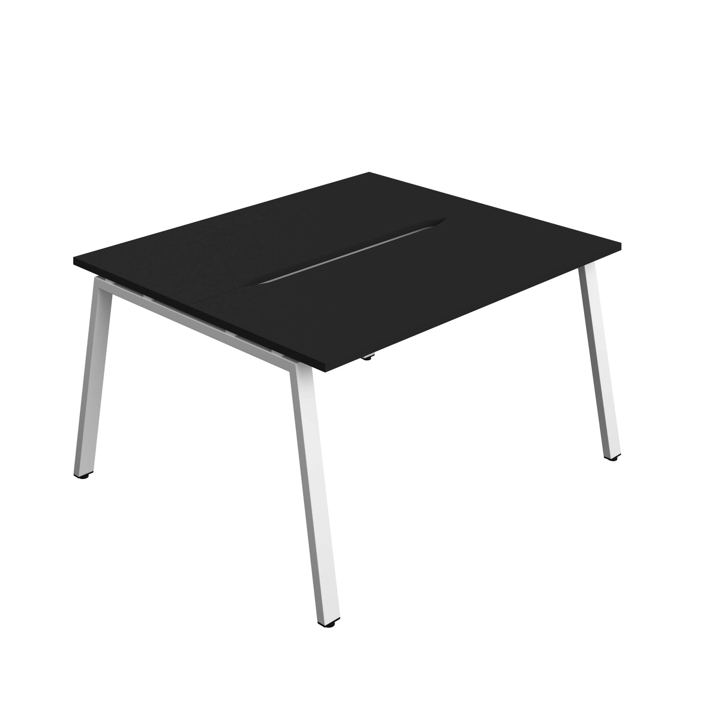 Synergy Bench with Cut Out: 2 Person (FSC) : A-Frame Leg : 1400 | 700 | Black/White
