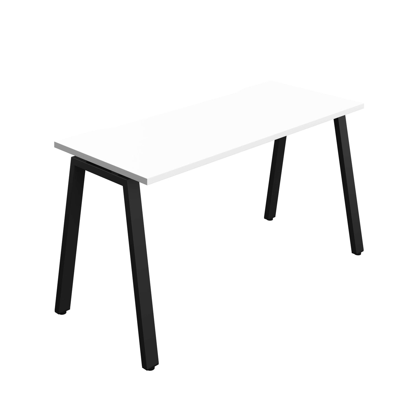 Synergy Bench with Cut Out: 1 Person (FSC) : A-Frame Leg : 1400 | 700 | White/Black