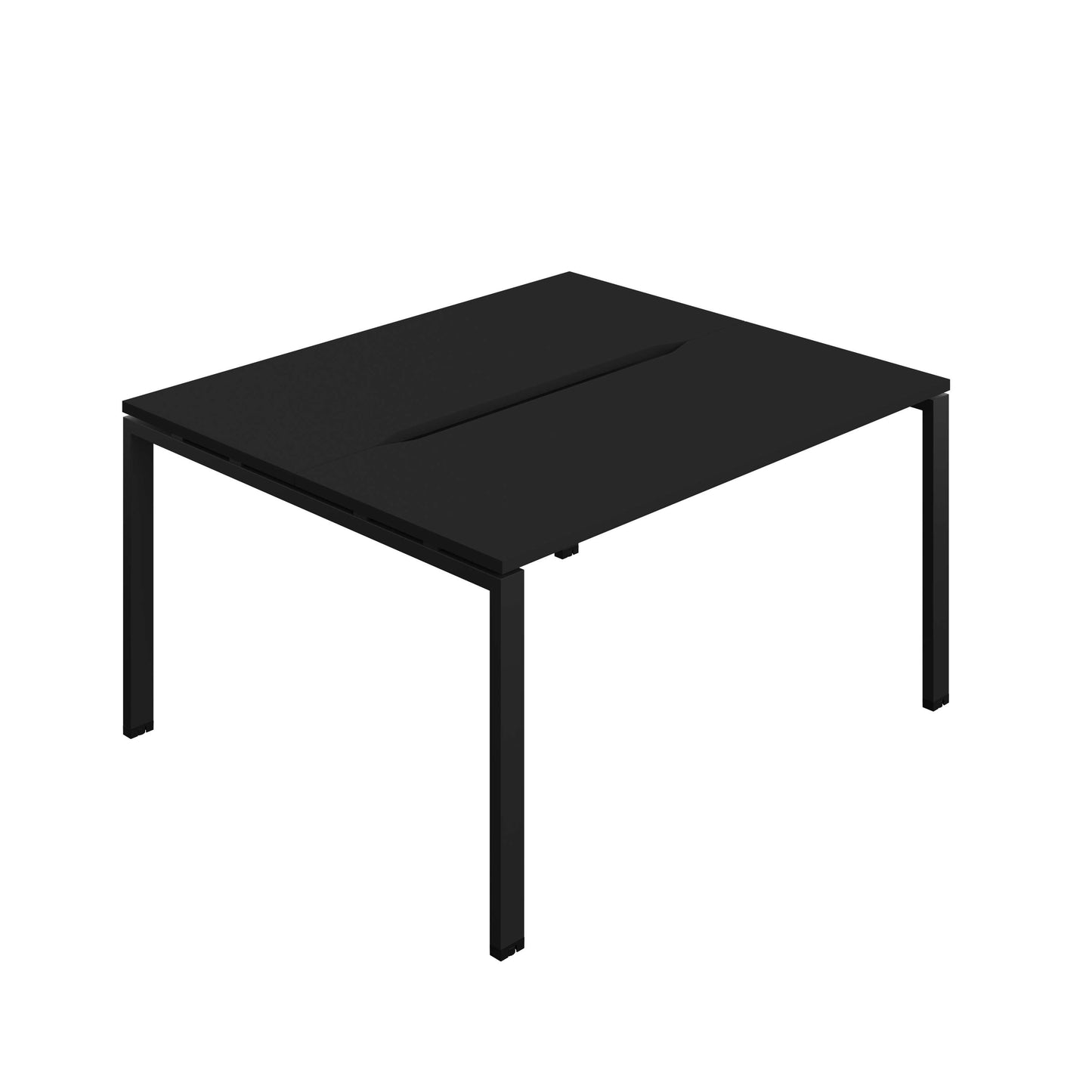 Synergy Bench with Cut Out: 2 Person (FSC) : Goal Post Leg : 1400 | 700 | Black/Black