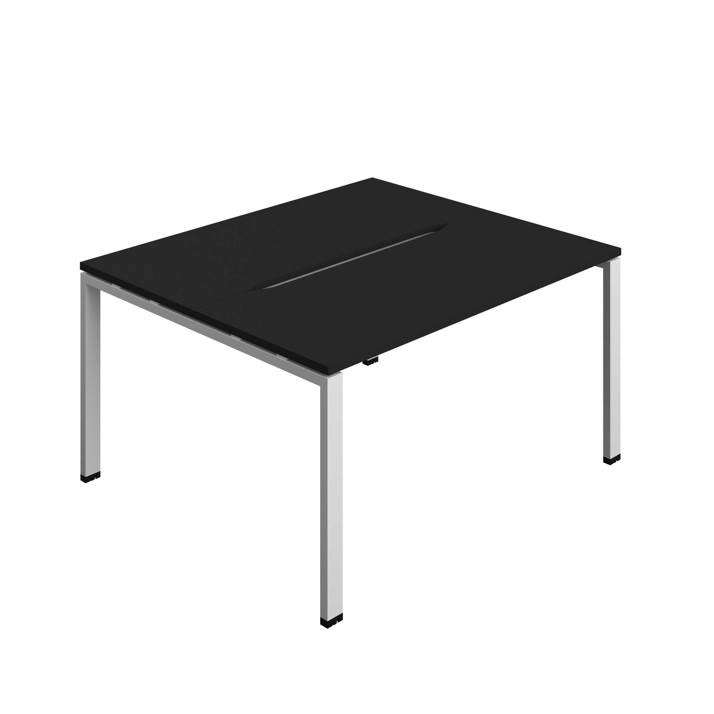 Synergy Bench with Cut Out: 2 Person (FSC) : Goal Post Leg : 1400 | 700 | Black/Silver