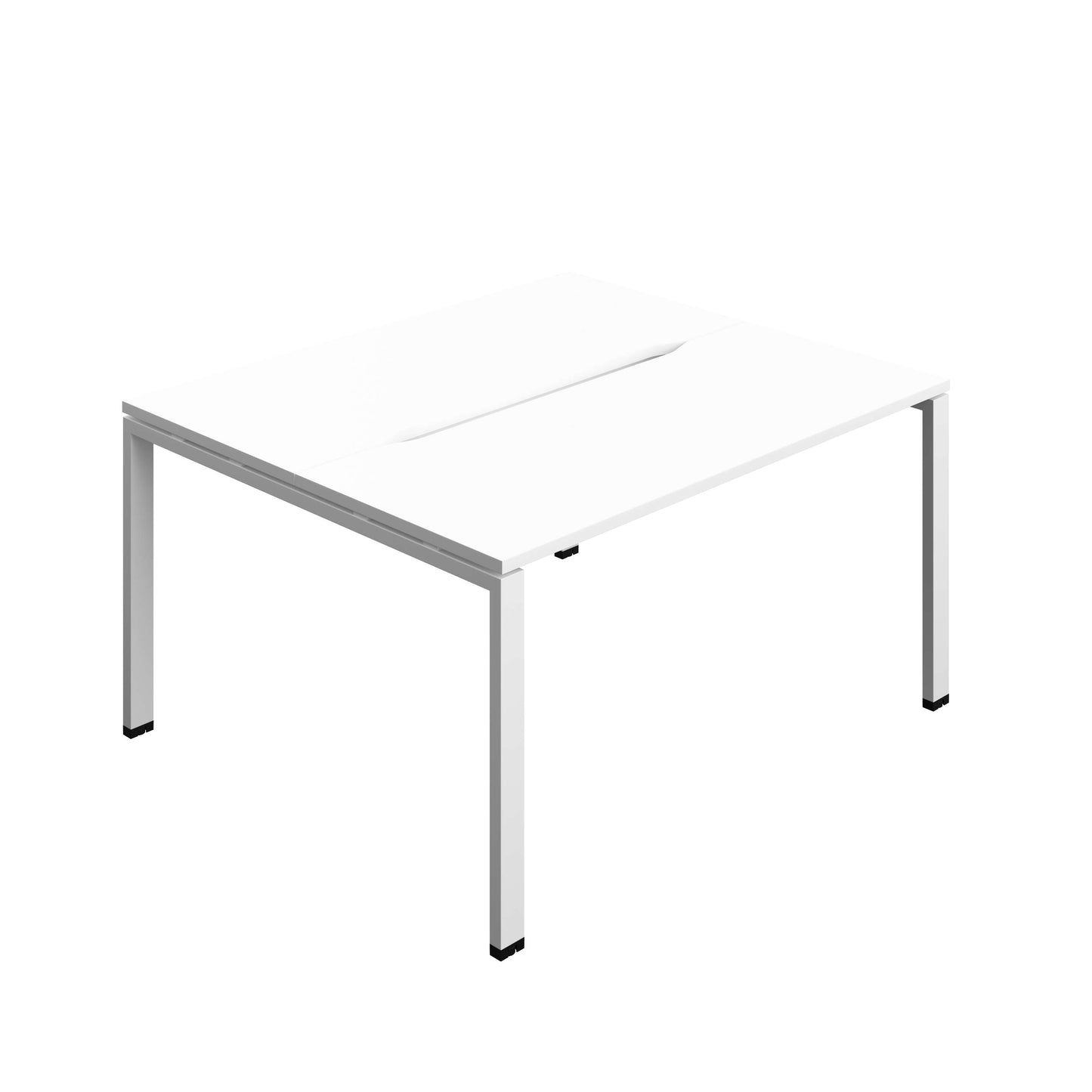 Synergy Bench with Cut Out: 2 Person (FSC) : Goal Post Leg : 1400 | 700 | White/White