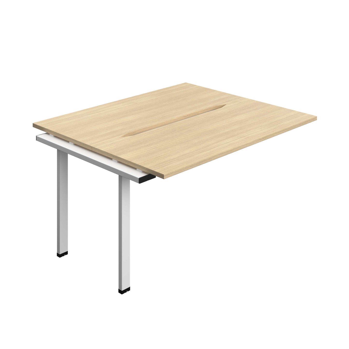 Synergy Bench Extension with Cut Out: 2 Person (FSC) : 1400 | 700 | Nova Oak/White
