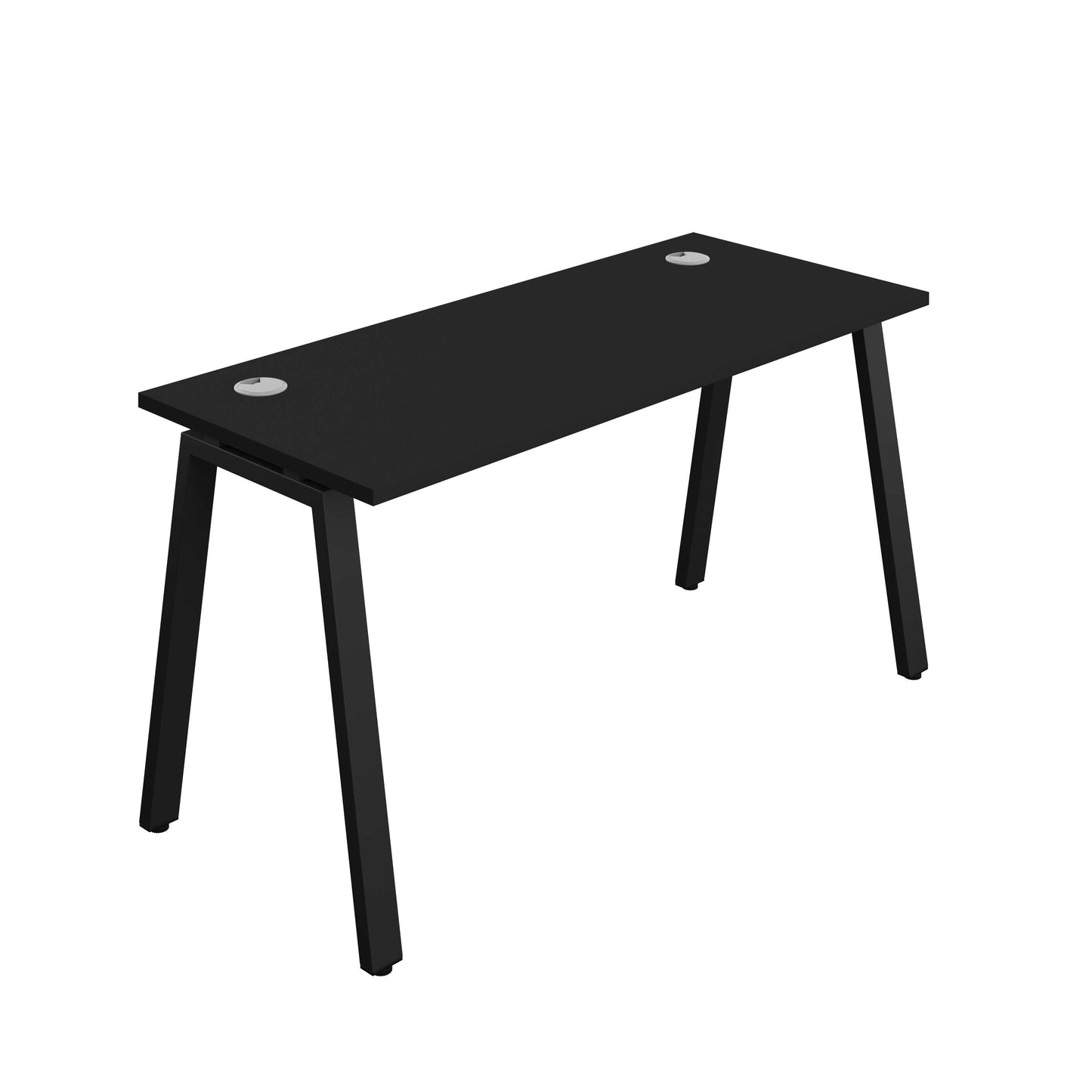 Synergy Bench with Cable Ports: 1 Person (FSC) : A-Frame Leg : 1400 | 700 | Black/Black