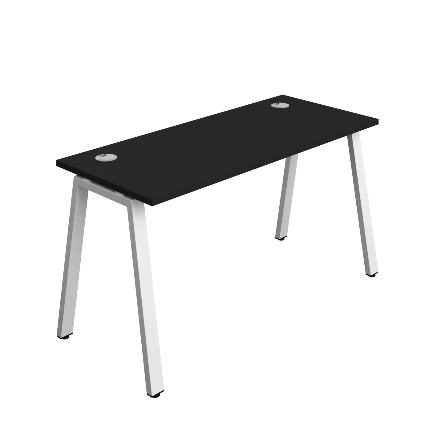 Synergy Bench with Cable Ports: 1 Person (FSC) : A-Frame Leg : 1400 | 700 | Black/White