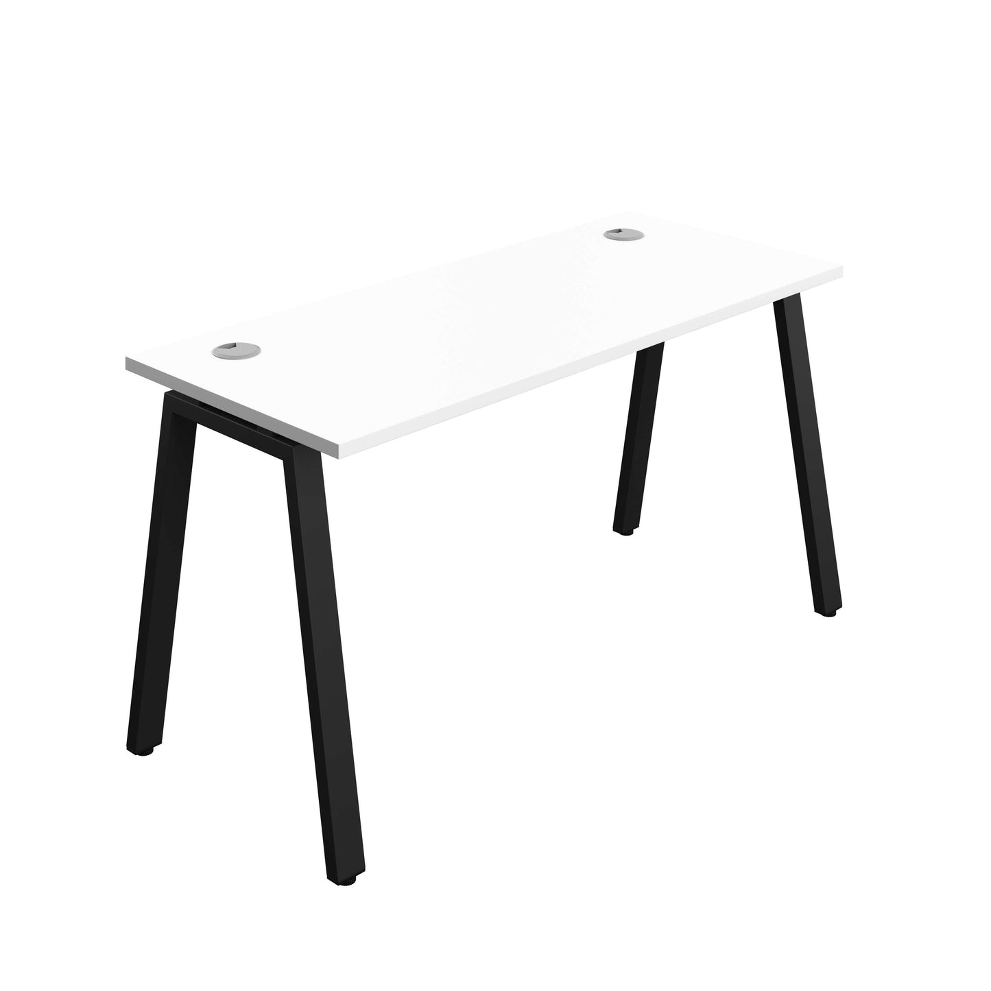 Synergy Bench with Cable Ports: 1 Person (FSC) : A-Frame Leg : 1400 | 700 | White/Black
