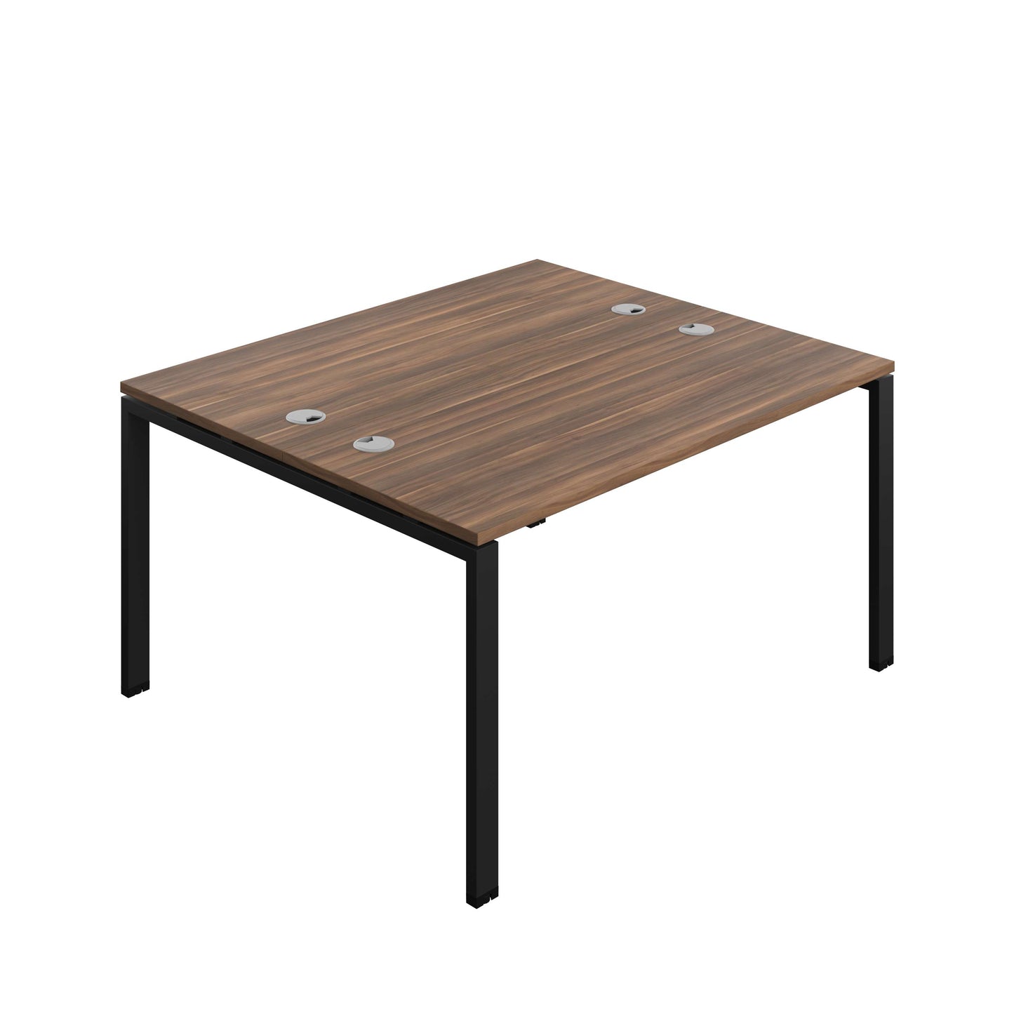 Synergy Bench with Cable Ports: 2 Person (FSC) : Goal Post Leg : 1400 | 700 | Dark Walnut/Black