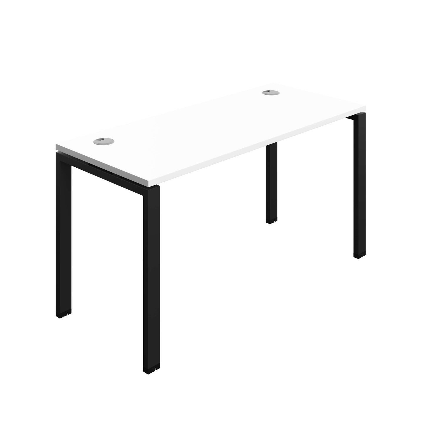 Synergy Bench with Cable Ports: 1 Person (FSC) : Goal Post Leg : 1400 | 700 | White/Black