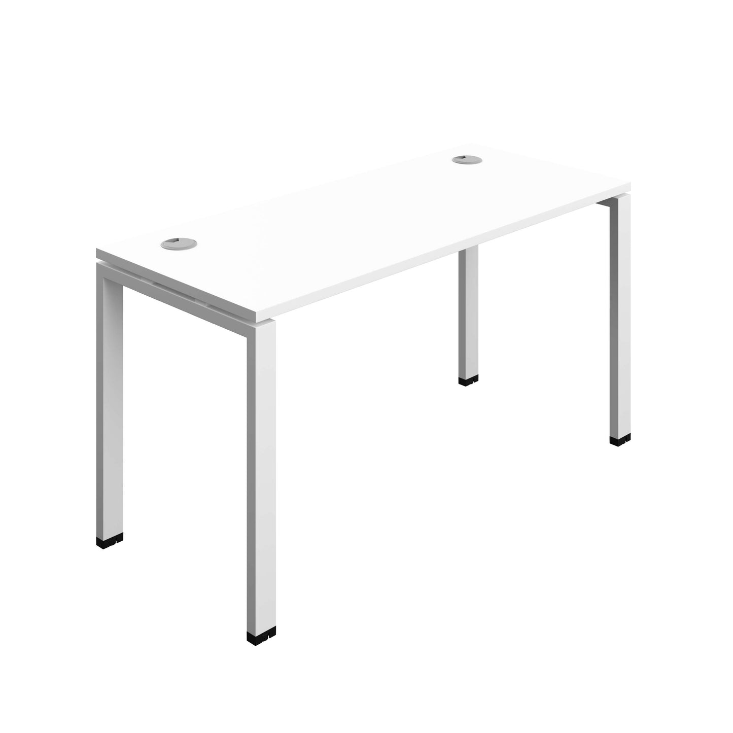 Synergy Bench with Cable Ports: 1 Person (FSC) : Goal Post Leg : 1400 | 700 | White/White