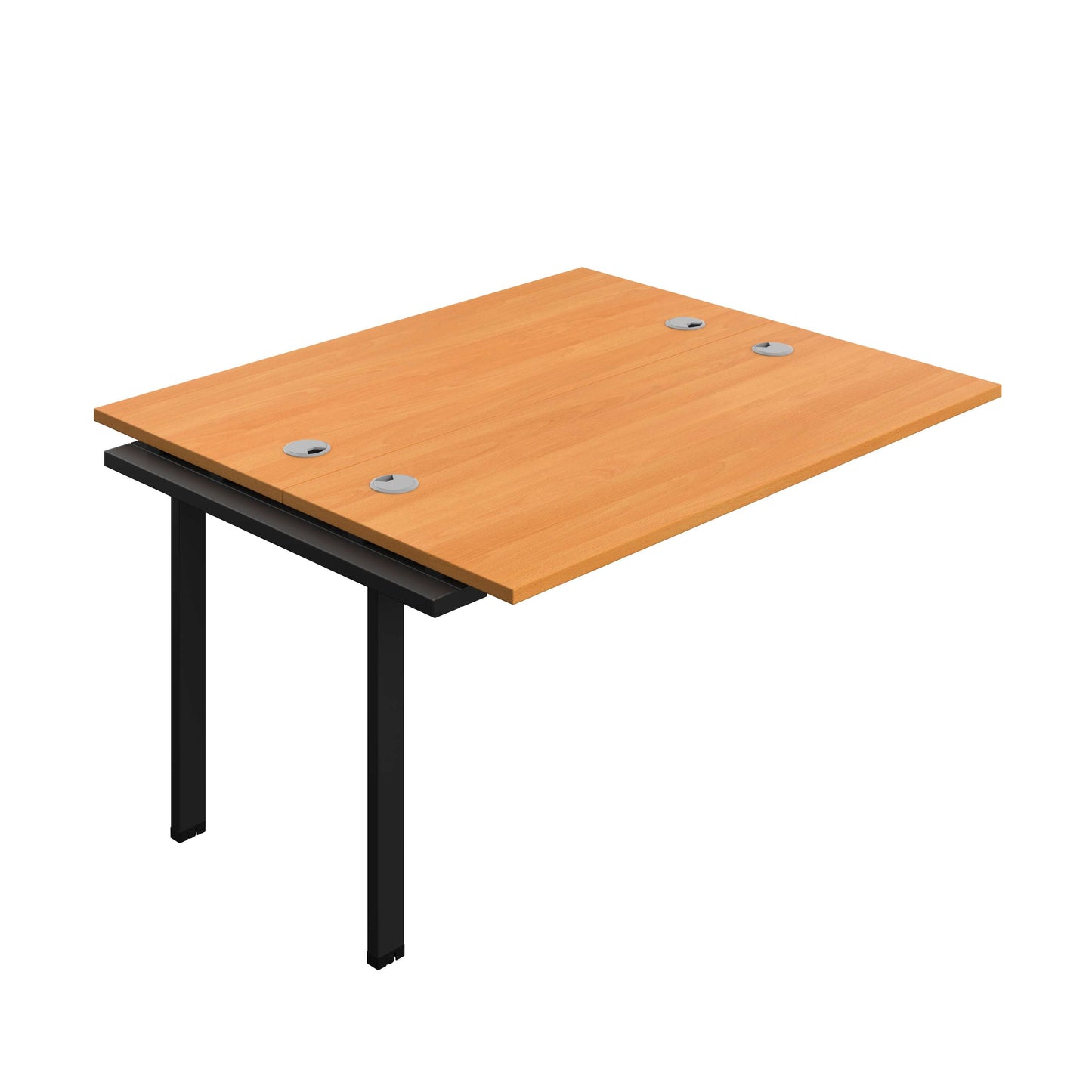 Synergy Bench Extension with Cable Ports: 2 Person (FSC) : 1400 | 700 | Unlimited/Black