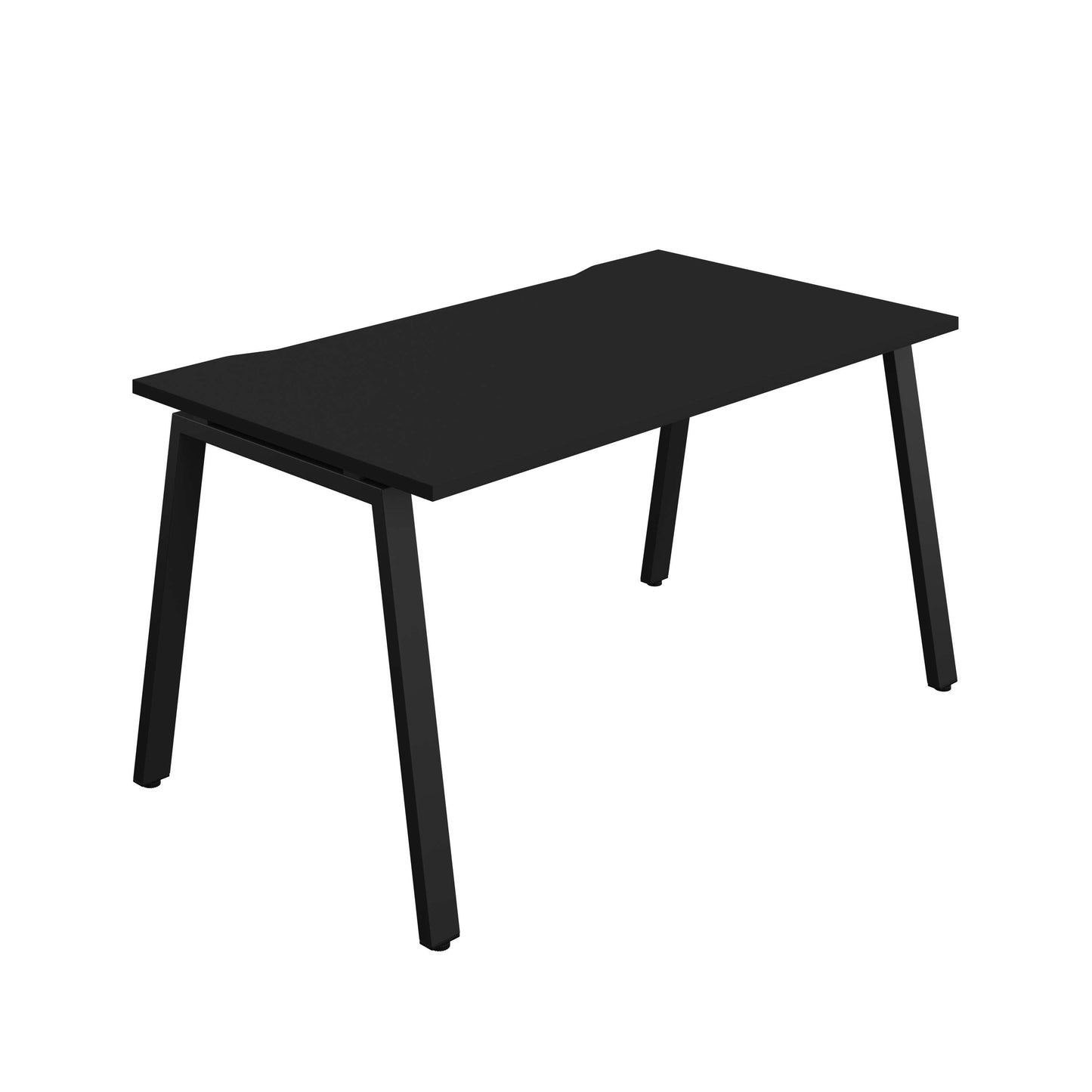 Synergy Bench with Cut Out: 1 Person (FSC) : A-Frame Leg : 1400 | 800 | Black/Black