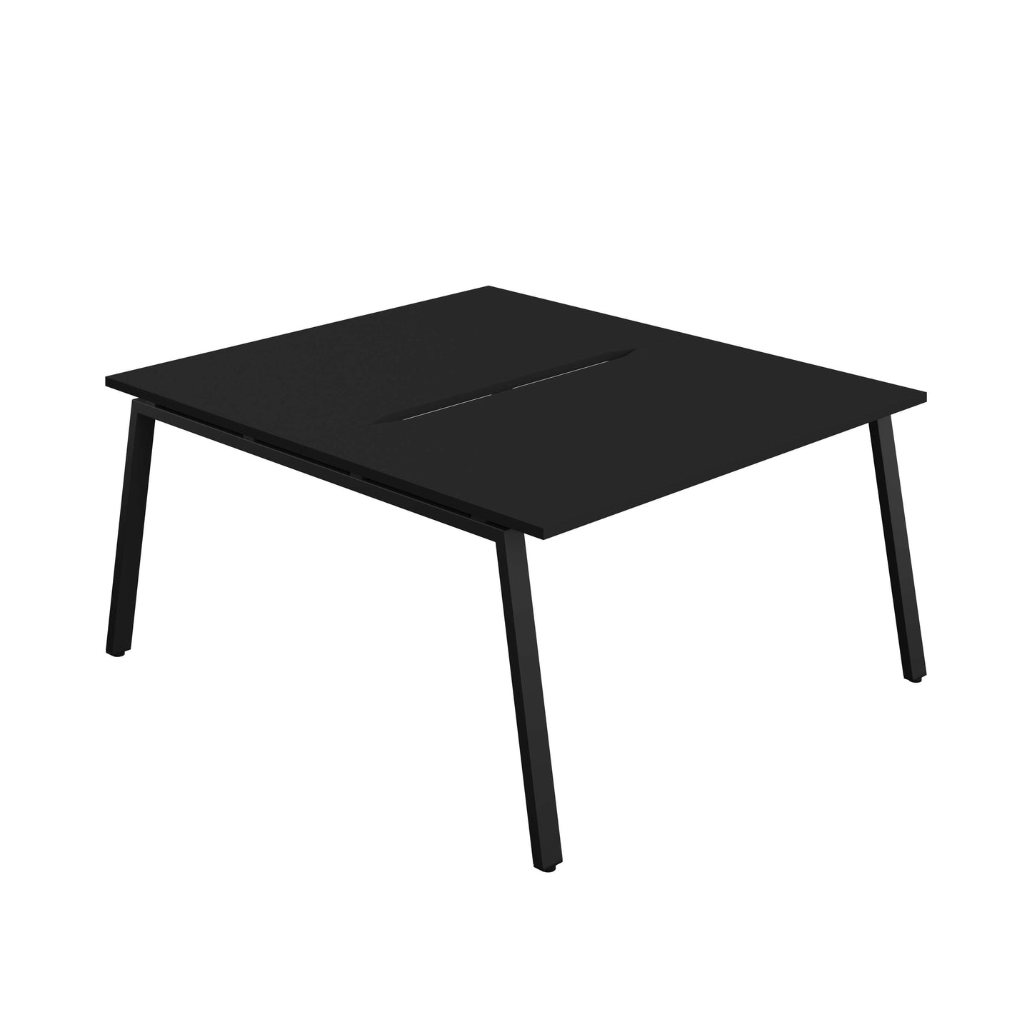 Synergy Bench with Cut Out: 2 Person (FSC) : A-Frame Leg : 1400 | 800 | Black/Black