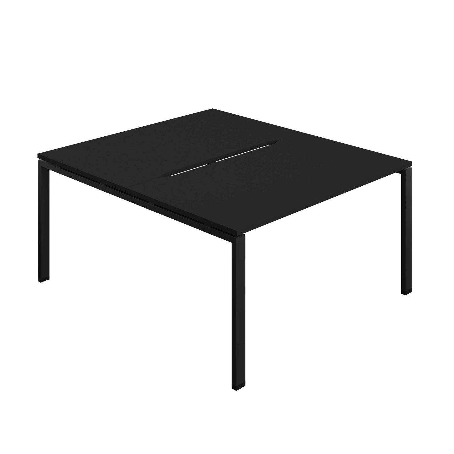 Synergy Bench with Cut Out: 2 Person (FSC) : Goal Post Leg : 1400 | 800 | Black/Black
