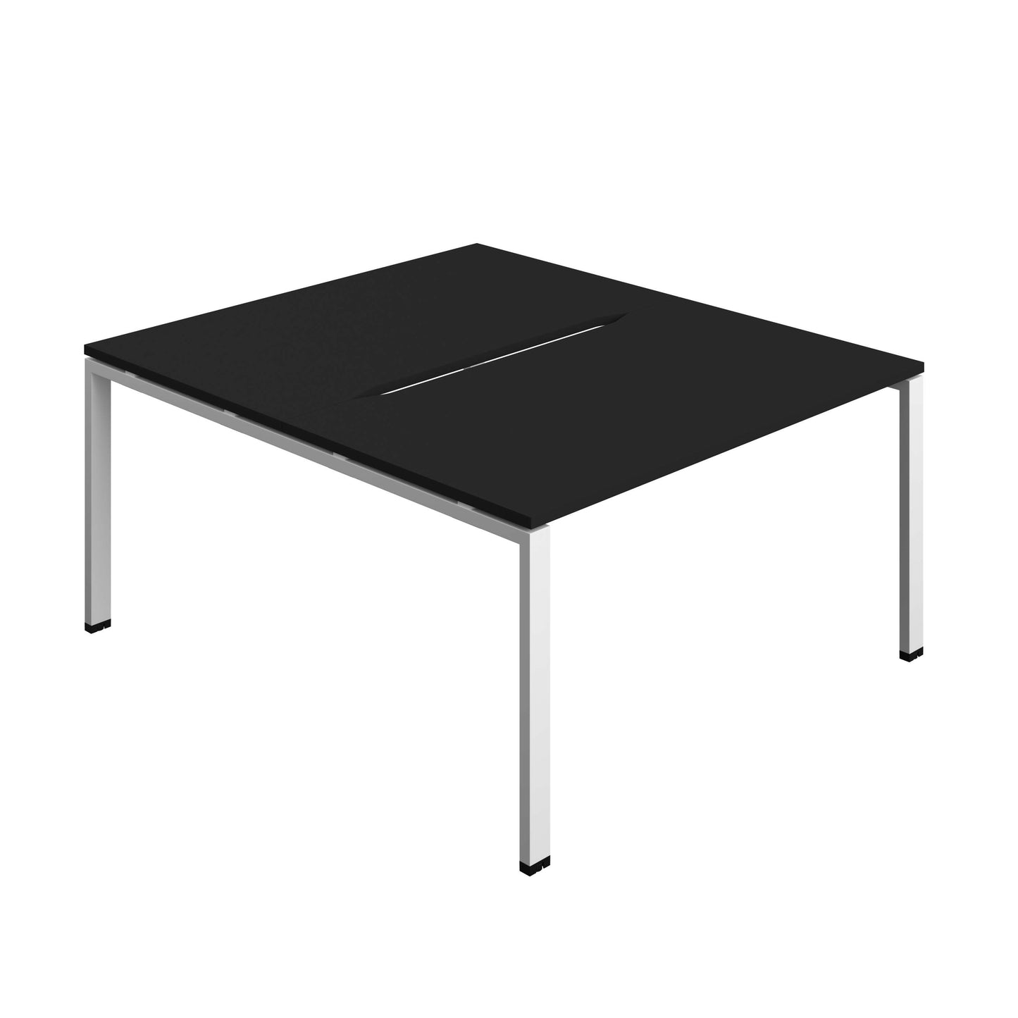 Synergy Bench with Cut Out: 2 Person (FSC) : Goal Post Leg : 1400 | 800 | Black/White