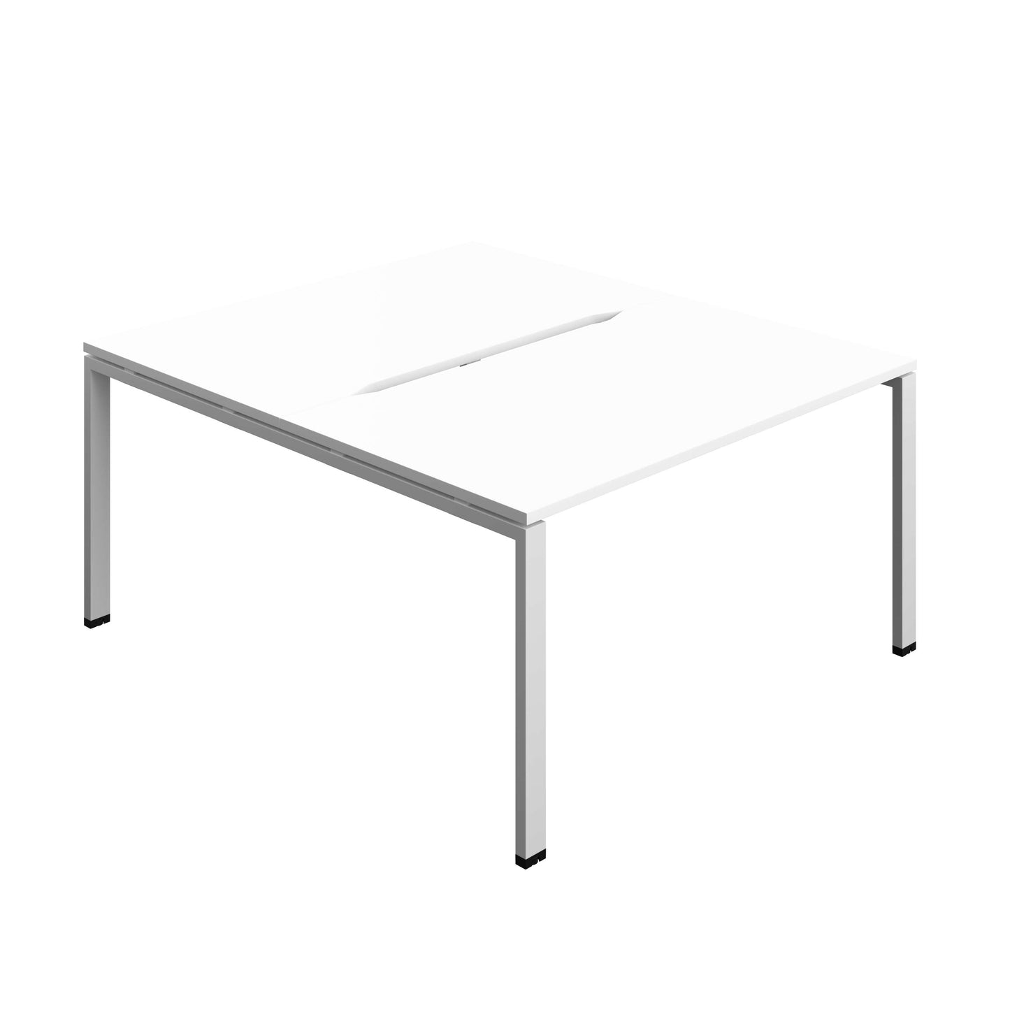 Synergy Bench with Cut Out: 2 Person (FSC) : Goal Post Leg : 1400 | 800 | White/Silver