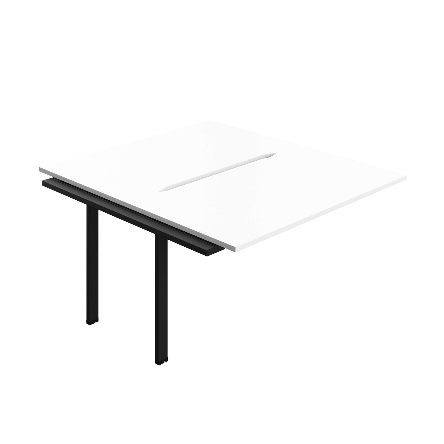 Synergy Bench Extension with Cut Out: 2 Person (FSC) : 1400 | 800 | White/Black