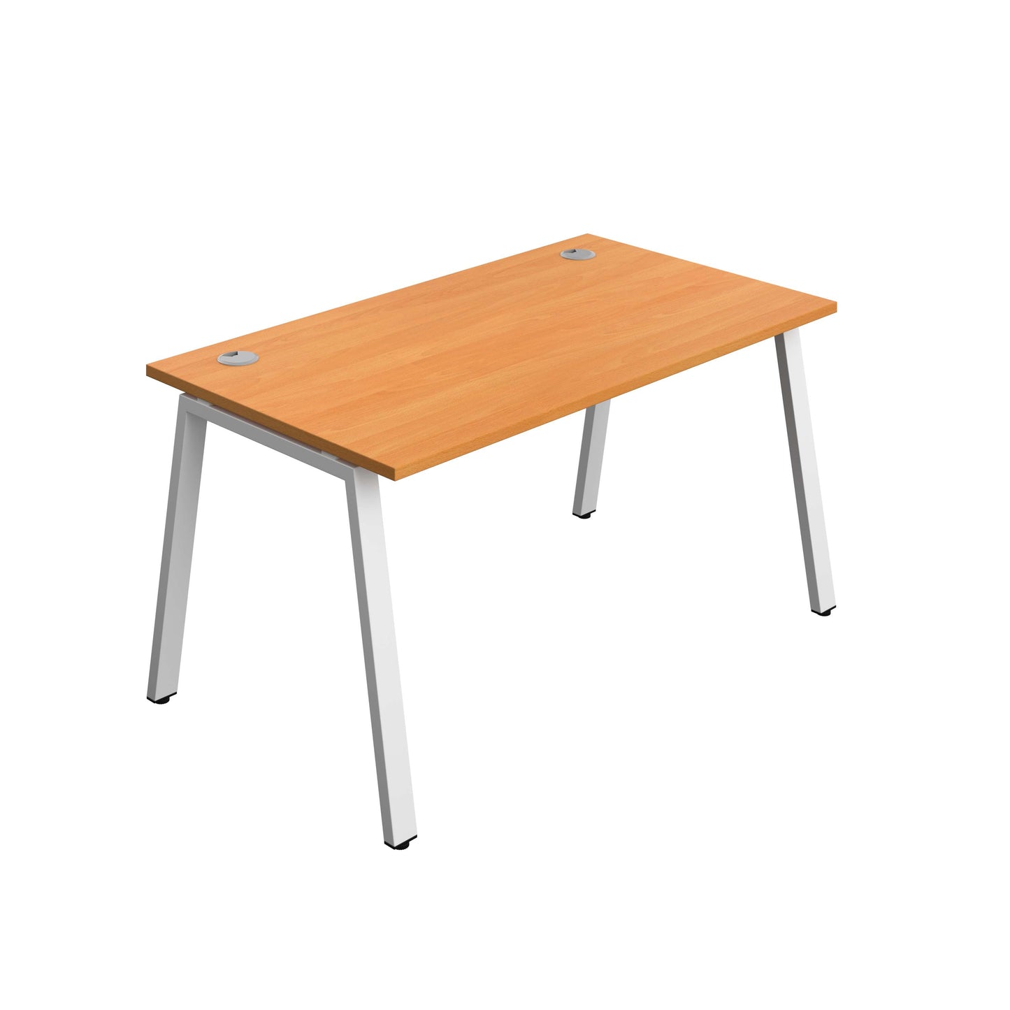 Synergy Bench with Cable Ports: 1 Person (FSC) : A-Frame Leg : 1400 | 800 | Beech/White
