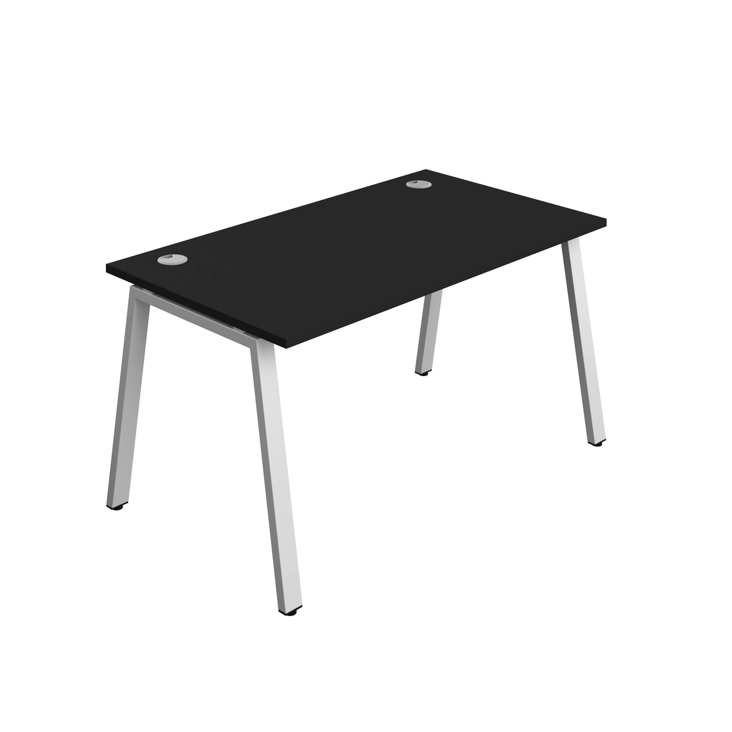 Synergy Bench with Cable Ports: 1 Person (FSC) : A-Frame Leg : 1400 | 800 | Black/Silver