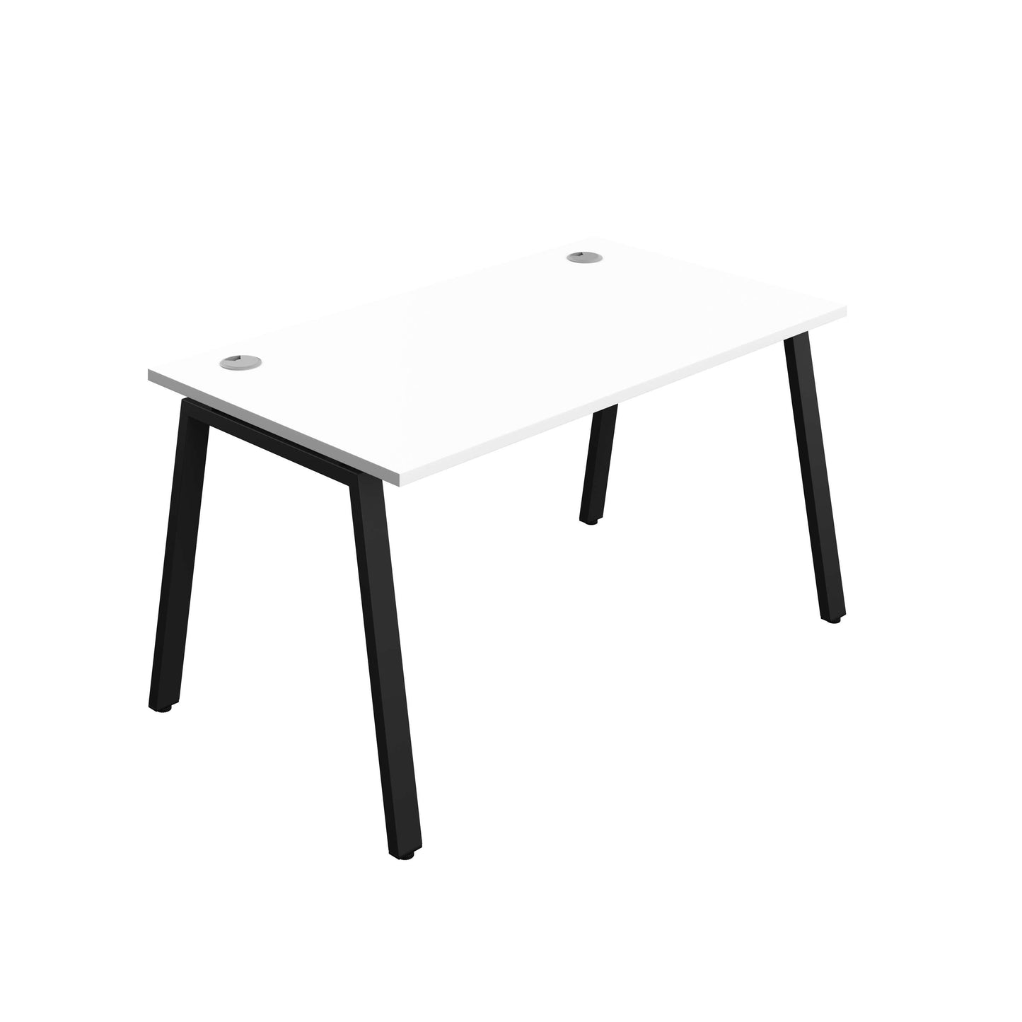 Synergy Bench with Cable Ports: 1 Person (FSC) : A-Frame Leg : 1400 | 800 | White/Black