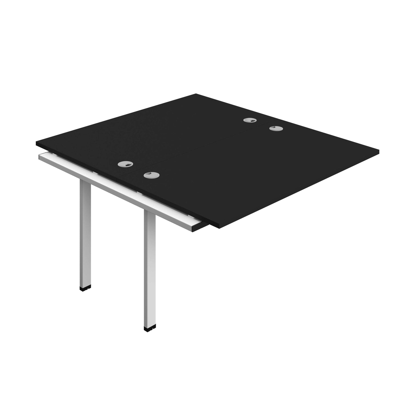 Synergy Bench Extension with Cable Ports: 2 Person (FSC) : 1400 | 800 | Black/Black