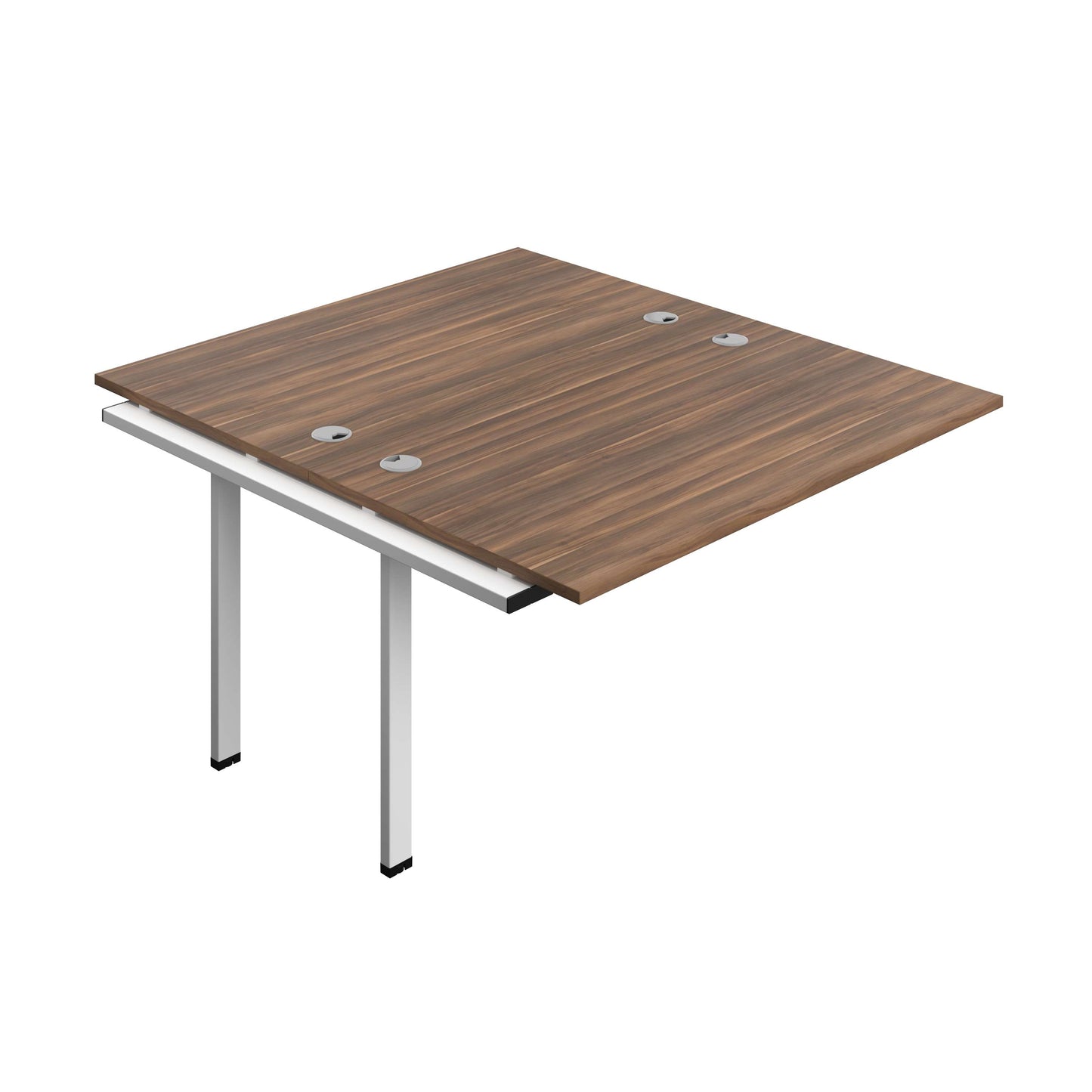 Synergy Bench Extension with Cable Ports: 2 Person (FSC) : 1400 | 800 | Dark Walnut/Black