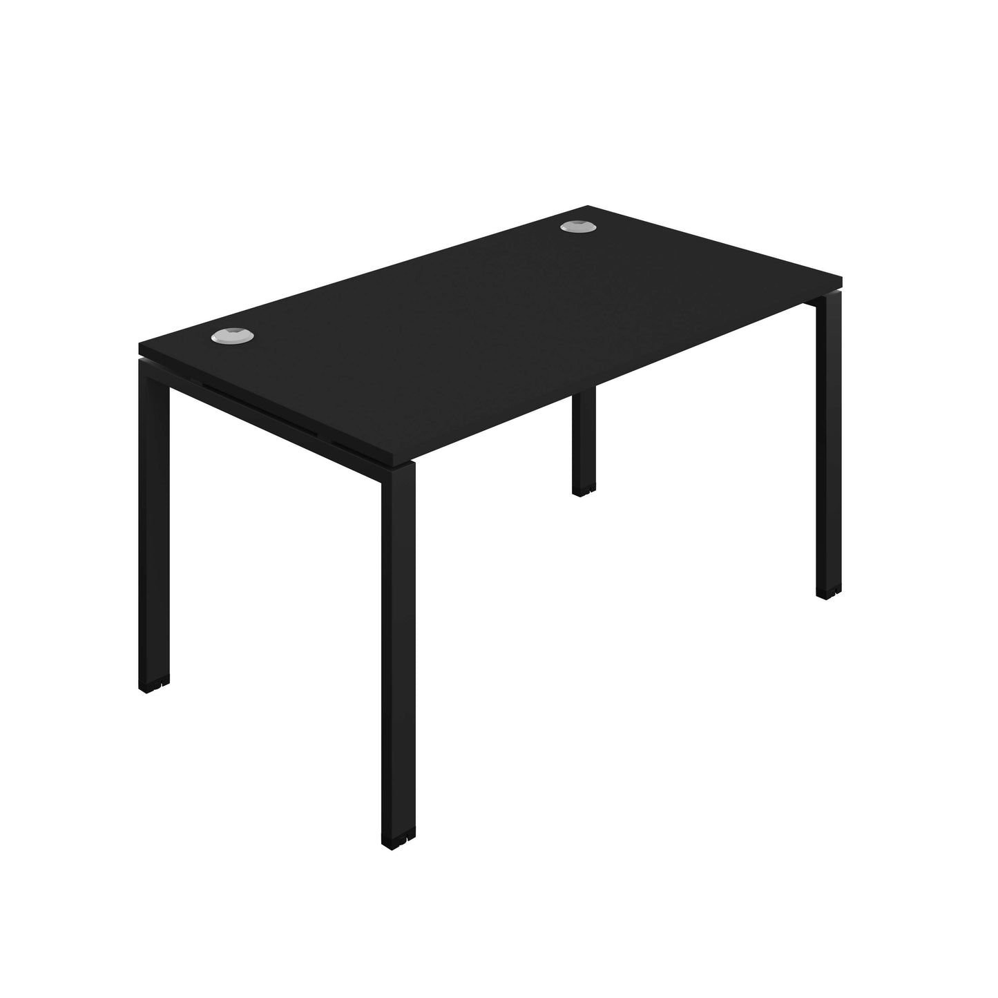 Synergy Bench with Cable Ports: 1 Person (FSC) : Goal Post Leg : 1400 | 800 | Black/Black