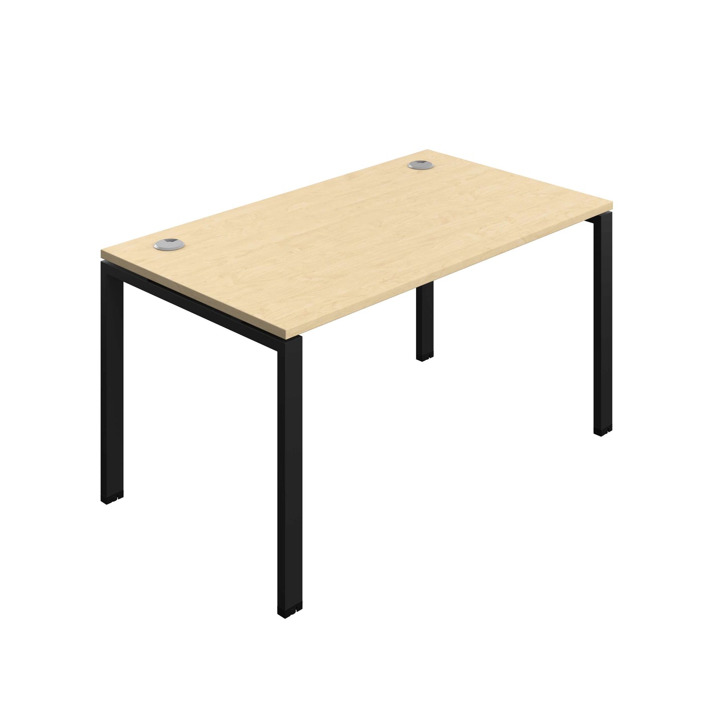Synergy Bench with Cable Ports: 1 Person (FSC) : Goal Post Leg : 1400 | 800 | Maple/Black