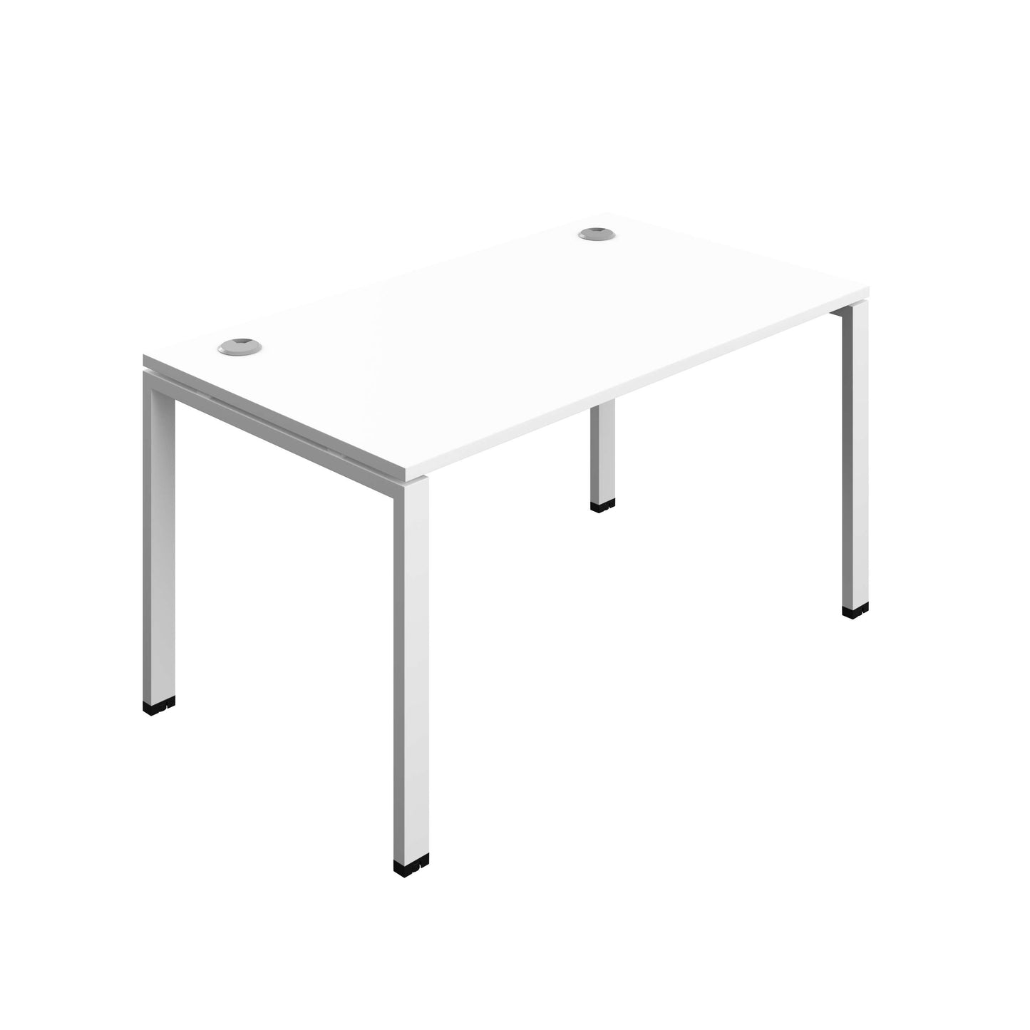 Synergy Bench with Cable Ports: 1 Person (FSC) : Goal Post Leg : 1400 | 800 | White/White