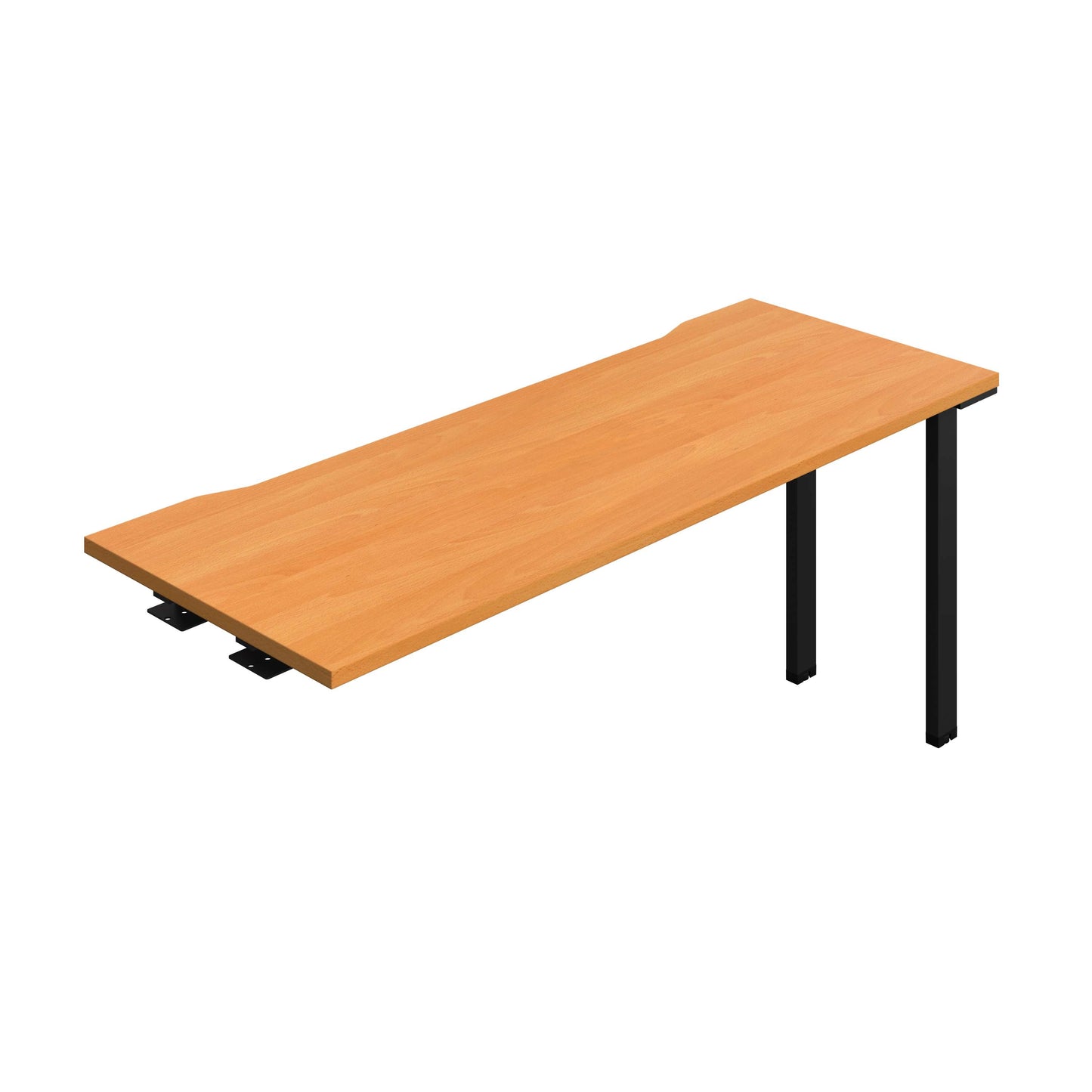 Synergy Bench Extension with Cut Out: 1 Person (FSC) : 1600 | 600 | Beech/Black