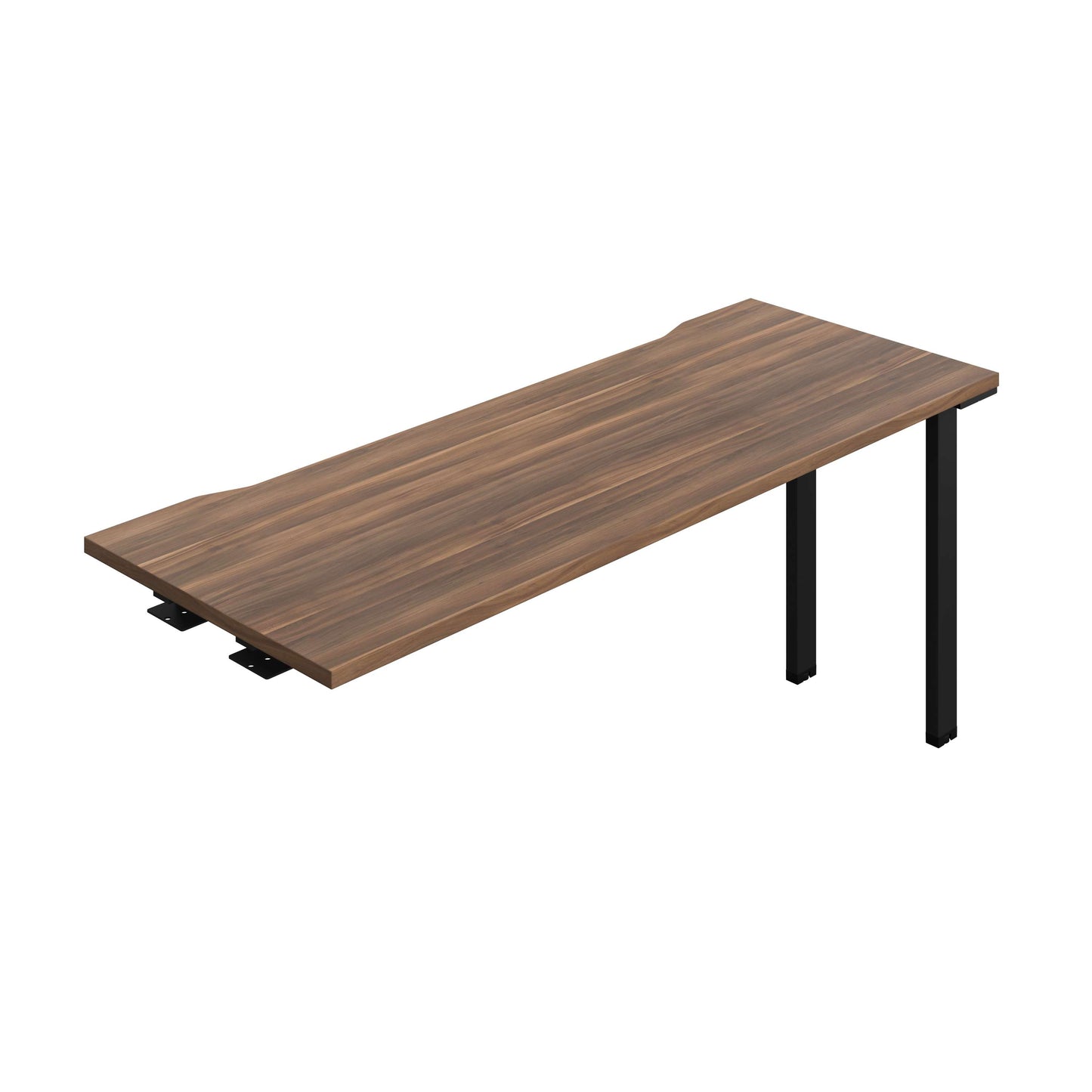 Synergy Bench Extension with Cut Out: 1 Person (FSC) : 1600 | 600 | Dark Walnut/Black