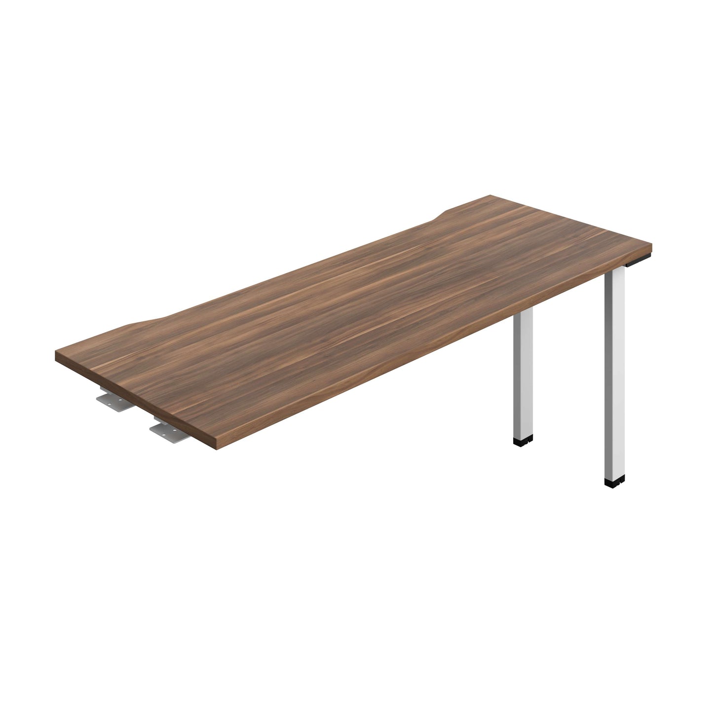 Synergy Bench Extension with Cut Out: 1 Person (FSC) : 1600 | 600 | Dark Walnut/White