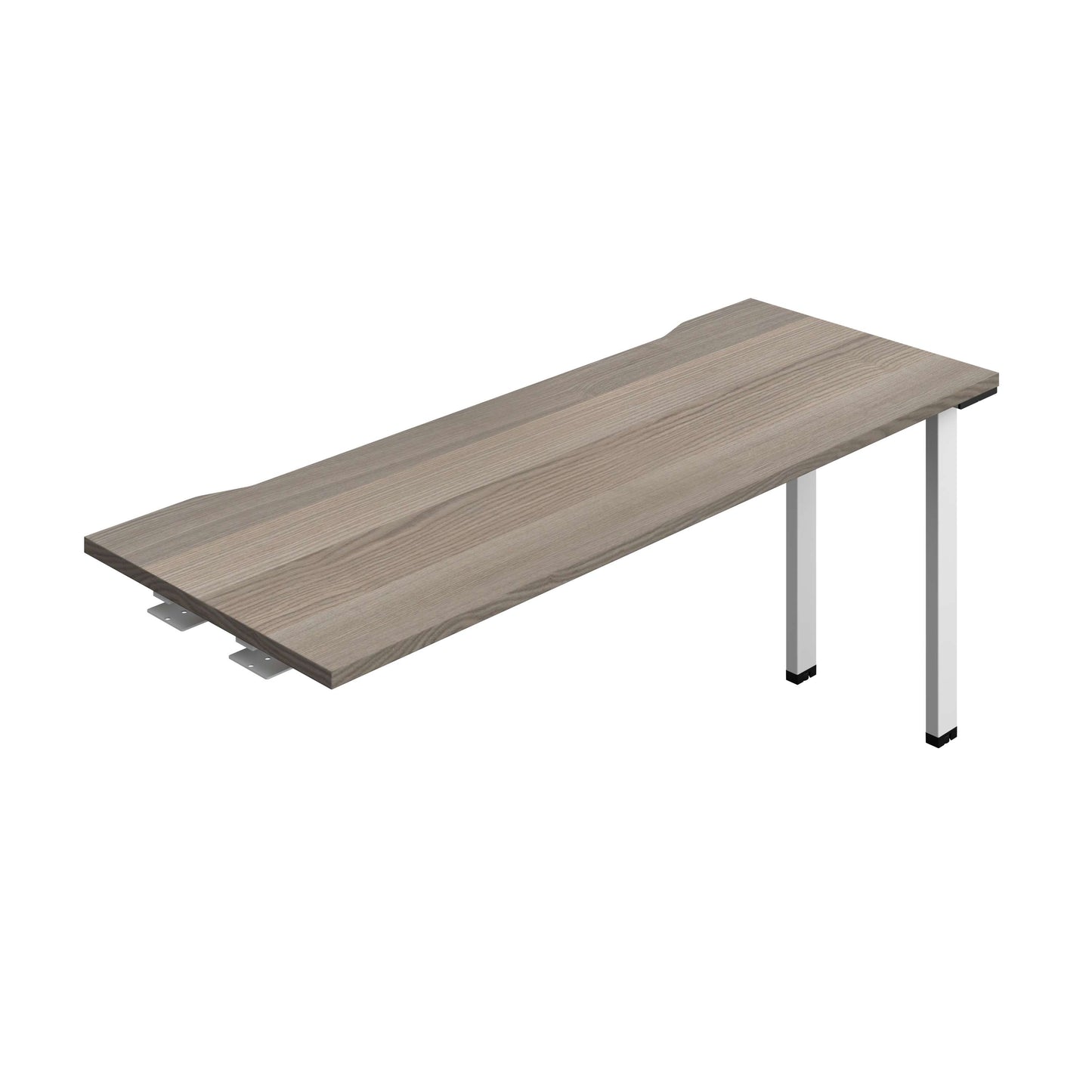 Synergy Bench Extension with Cut Out: 1 Person (FSC) : 1600 | 600 | Grey Oak/White