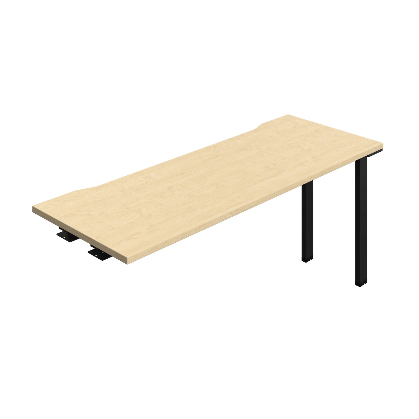 Synergy Bench Extension with Cut Out: 1 Person (FSC) : 1600 | 600 | Maple/Black