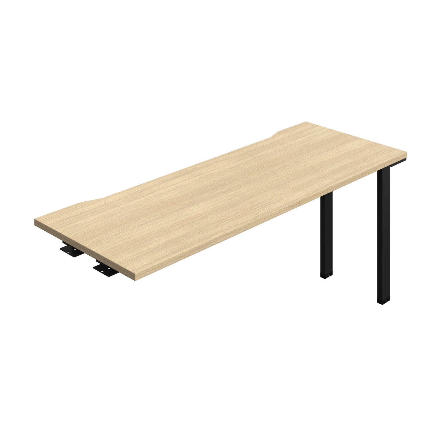 Synergy Bench Extension with Cut Out: 1 Person (FSC) : 1600 | 600 | Nova Oak/Black