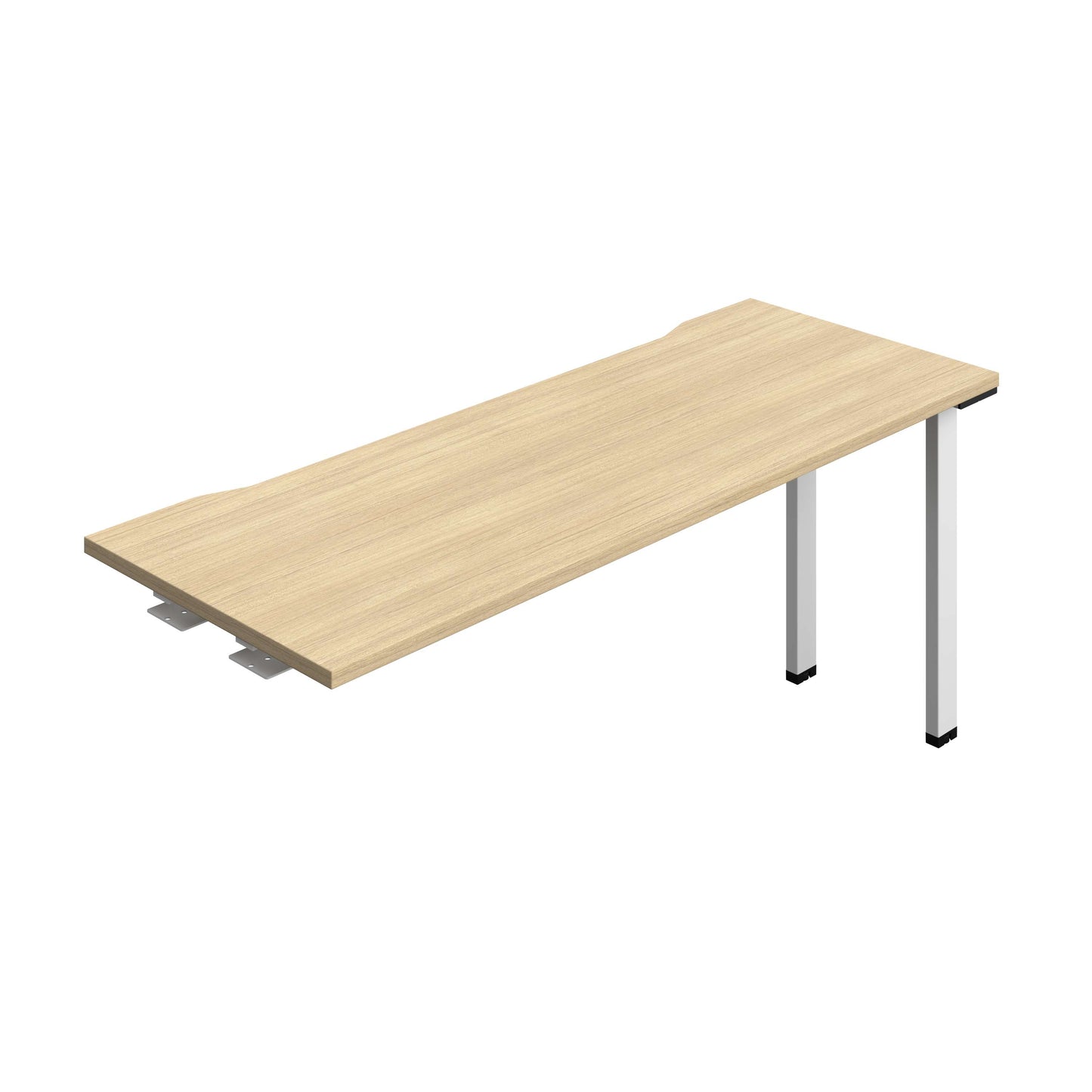 Synergy Bench Extension with Cut Out: 1 Person (FSC) : 1600 | 600 | Nova Oak/White