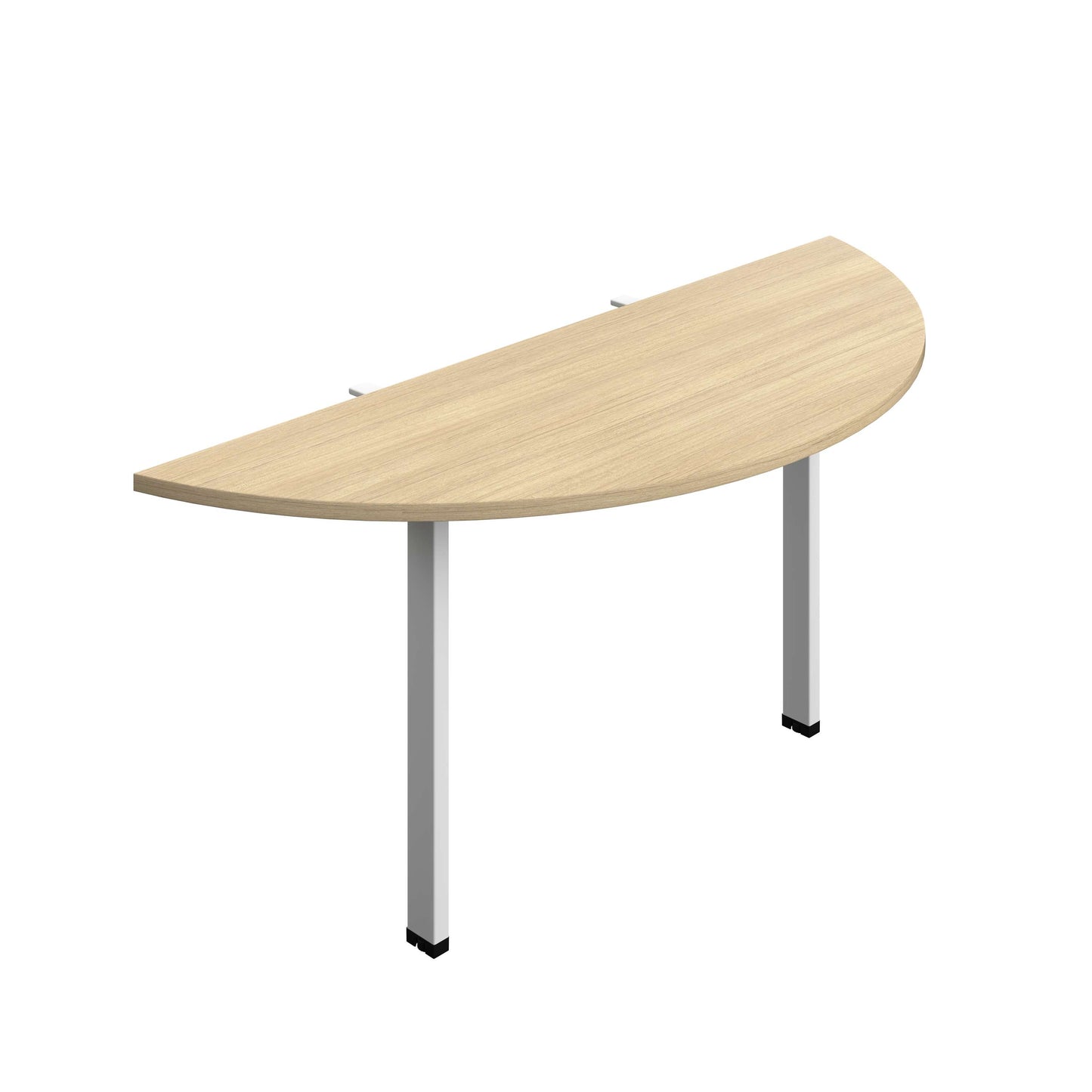 Synergy Screen Depth D-End Single Person Bench : Goal Post Leg : 1600 | 600 | Nova Oak/White