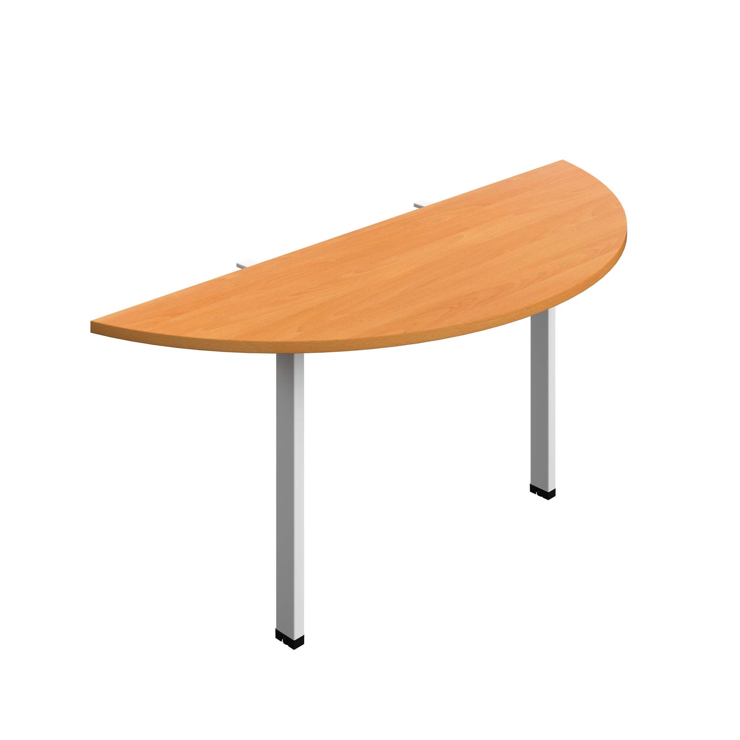 Synergy Screen Depth D-End Single Person Bench : Goal Post Leg : 1600 | 600 | Unlimited/White