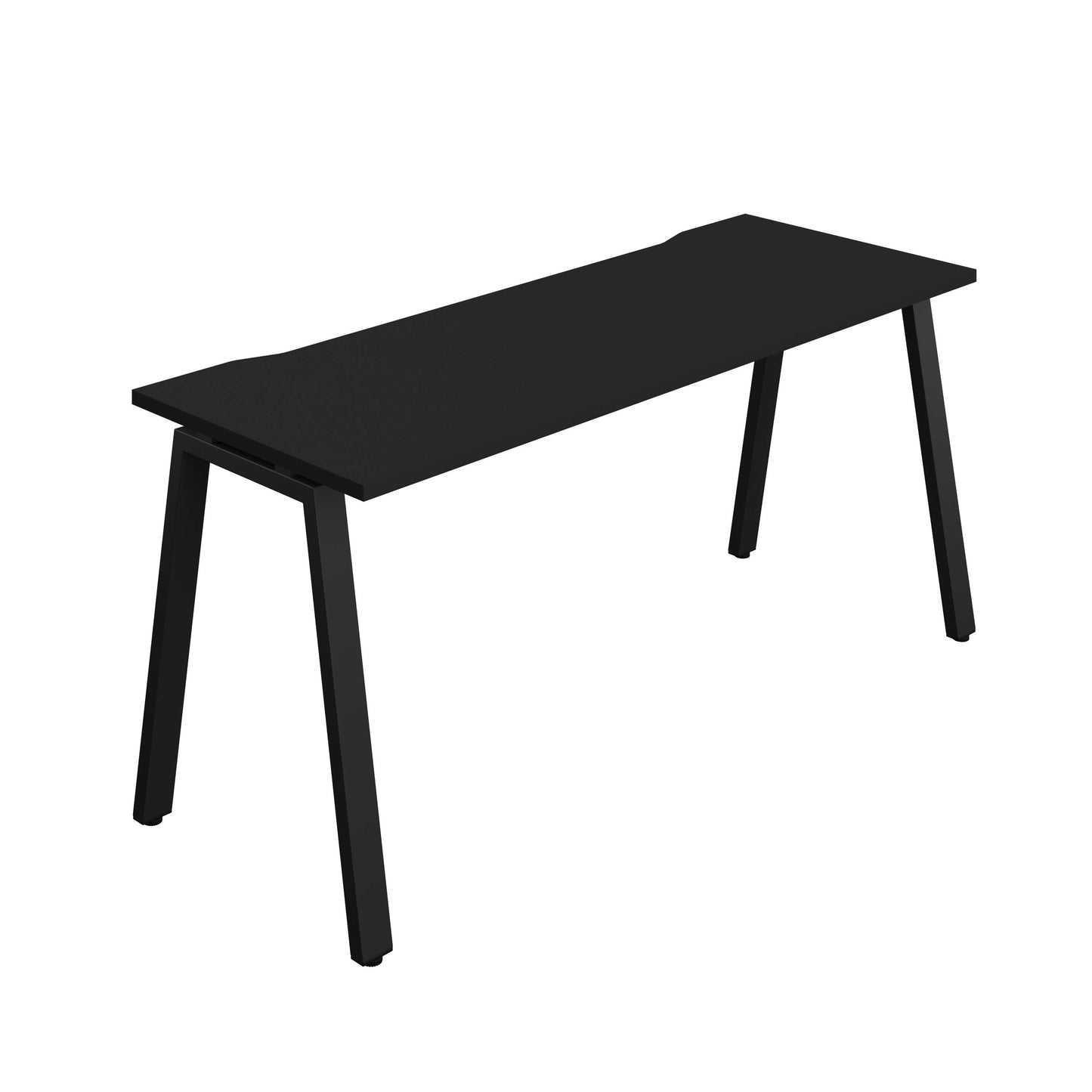 Synergy Bench with Cut Out: 1 Person (FSC) : A-Frame Leg : 1600 | 700 | Black/Black