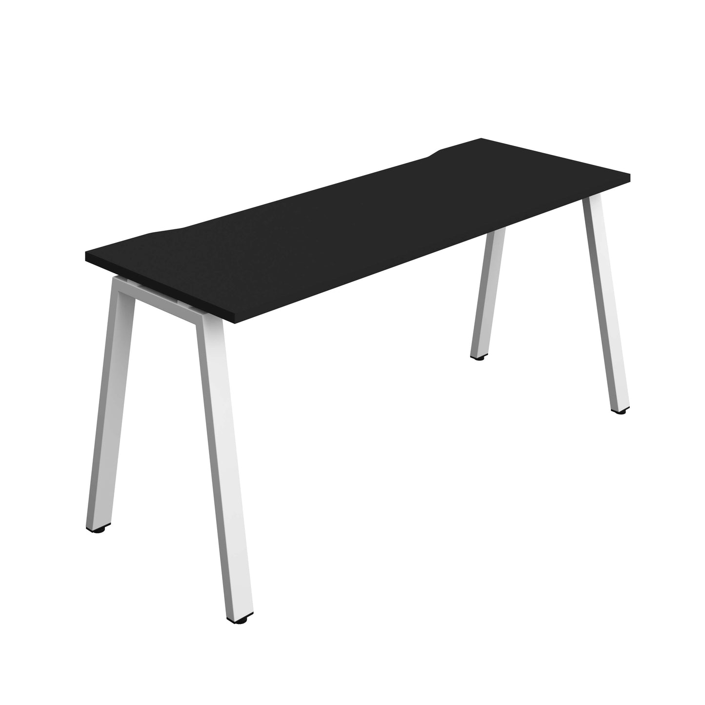 Synergy Bench with Cut Out: 1 Person (FSC) : A-Frame Leg : 1600 | 700 | Black/White