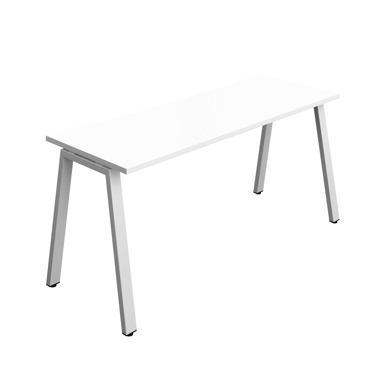 Synergy Bench with Cut Out: 1 Person (FSC) : A-Frame Leg : 1600 | 700 | White/Silver