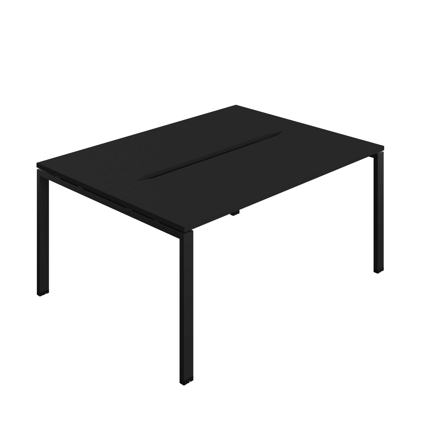 Synergy Bench with Cut Out: 2 Person (FSC) : Goal Post Leg : 1600 | 700 | Black/Black