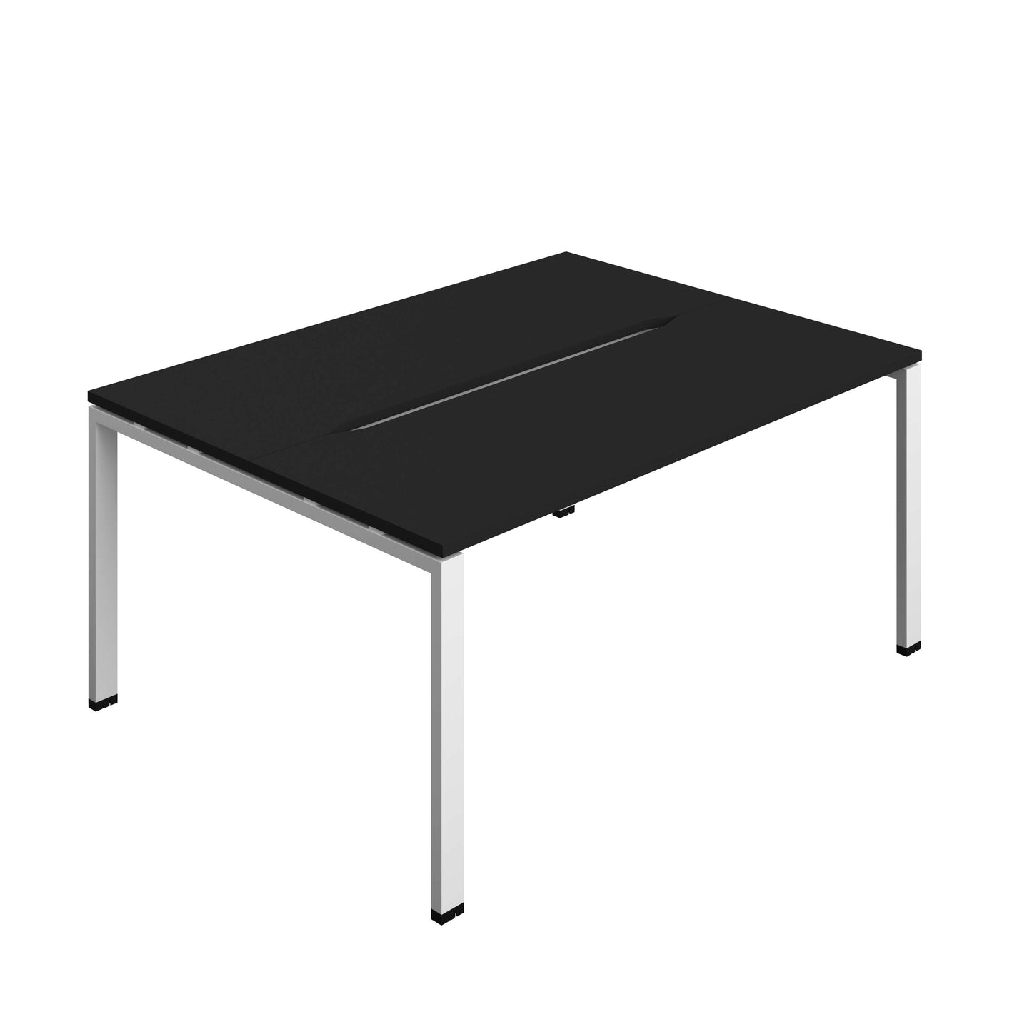 Synergy Bench with Cut Out: 2 Person (FSC) : Goal Post Leg : 1600 | 700 | Black/White