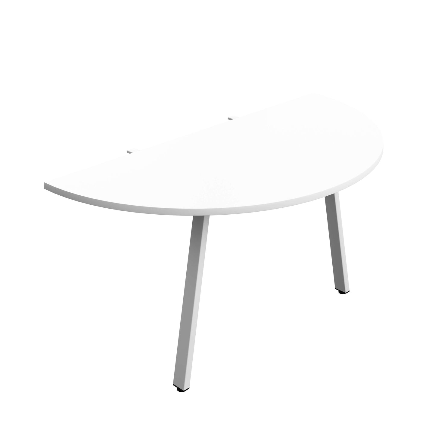 Synergy Screen Depth D-End Single Person Bench : A-Frame Leg : 1600 | 800 | White/White