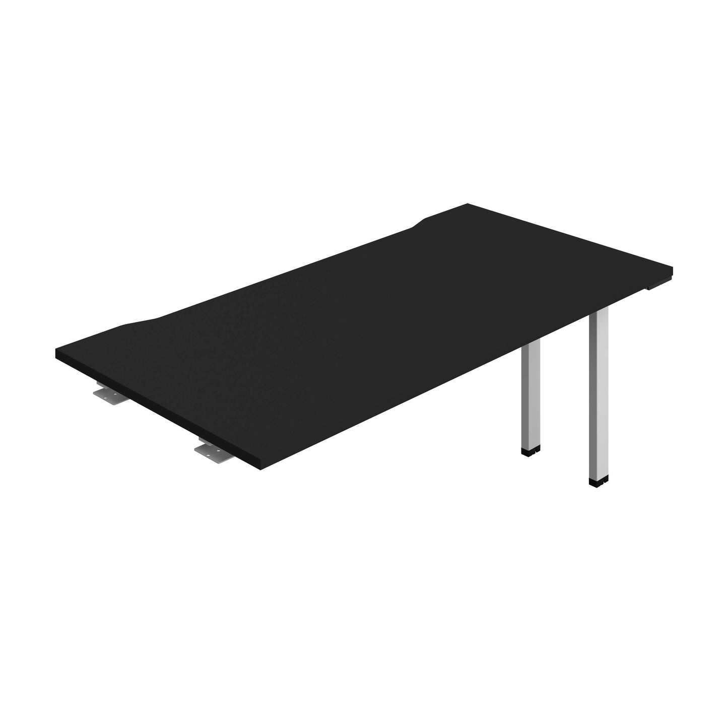 Synergy Bench Extension with Cut Out: 1 Person (FSC) : 1600 | 800 | Black/Silver