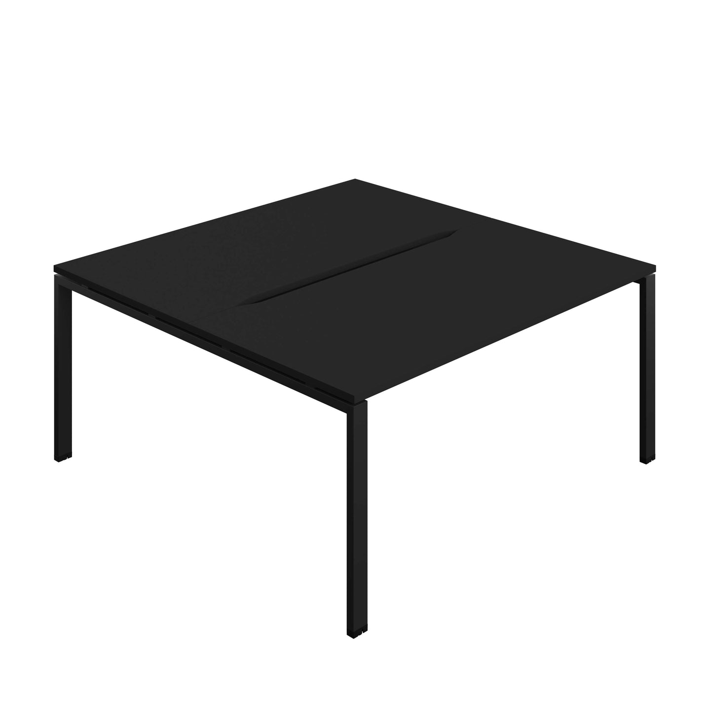 Synergy Bench with Cut Out: 2 Person (FSC) : Goal Post Leg : 1600 | 800 | Black/Black