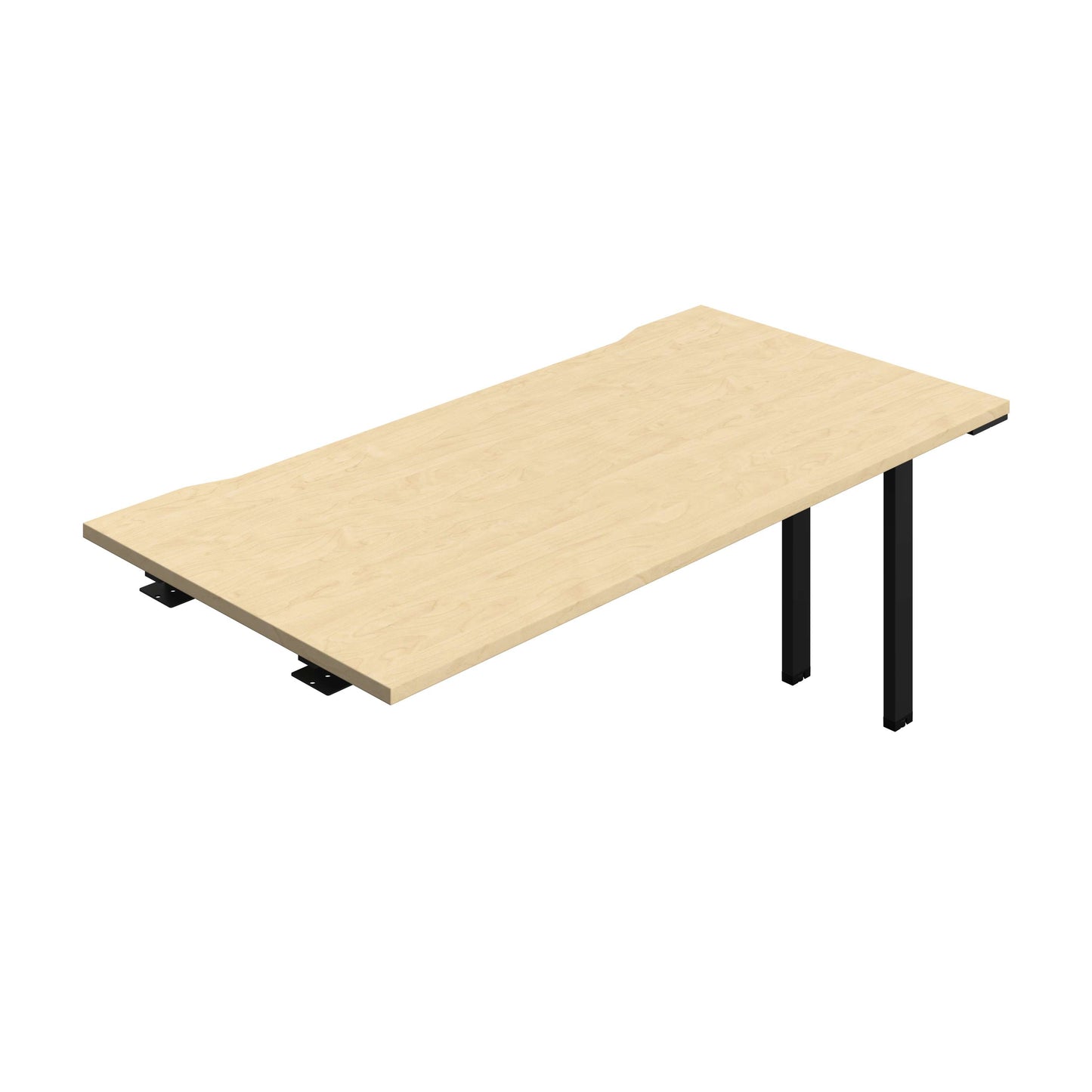 Synergy Bench Extension with Cut Out: 1 Person (FSC) : 1600 | 800 | Maple/Black