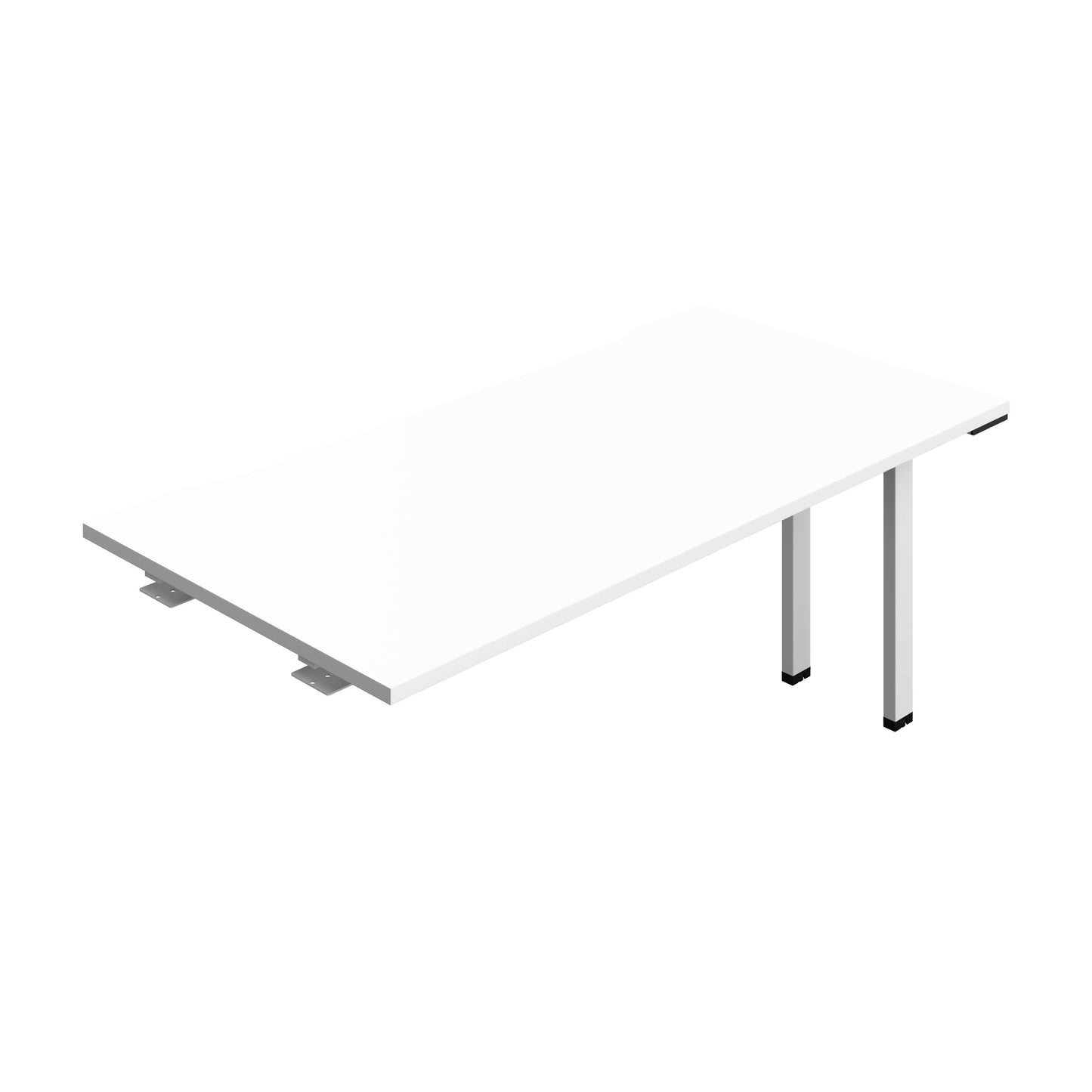 Synergy Bench Extension with Cut Out: 1 Person (FSC) : 1600 | 800 | White/White