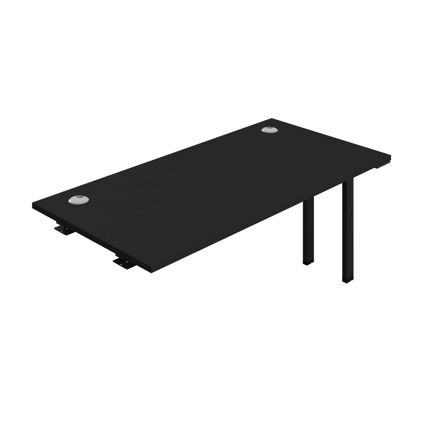 Synergy Bench Extension with Cable Ports: 1 Person (FSC) : 1600 | 800 | Black/Black